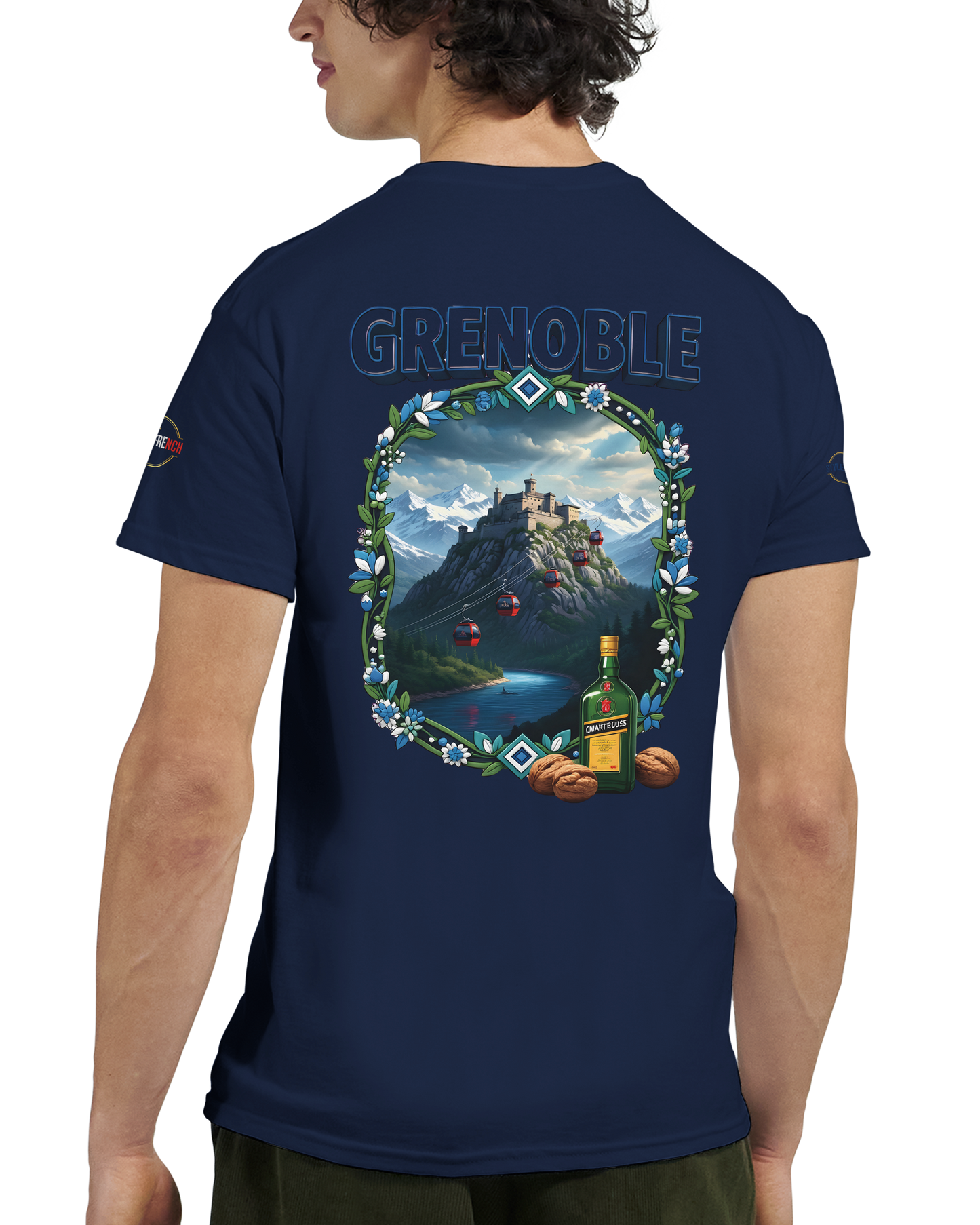 T-shirt Unisexe Grenoble - Ville de France - Coton Premium