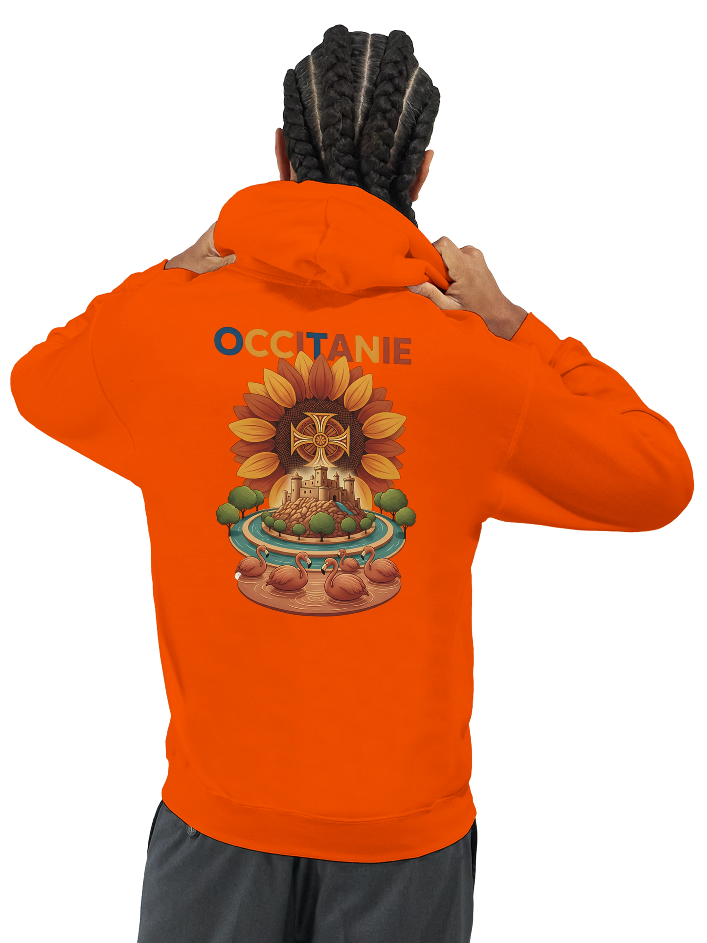 Sweat à Capuche Unisexe Occitanie – Hoodie Confortable et Résistant