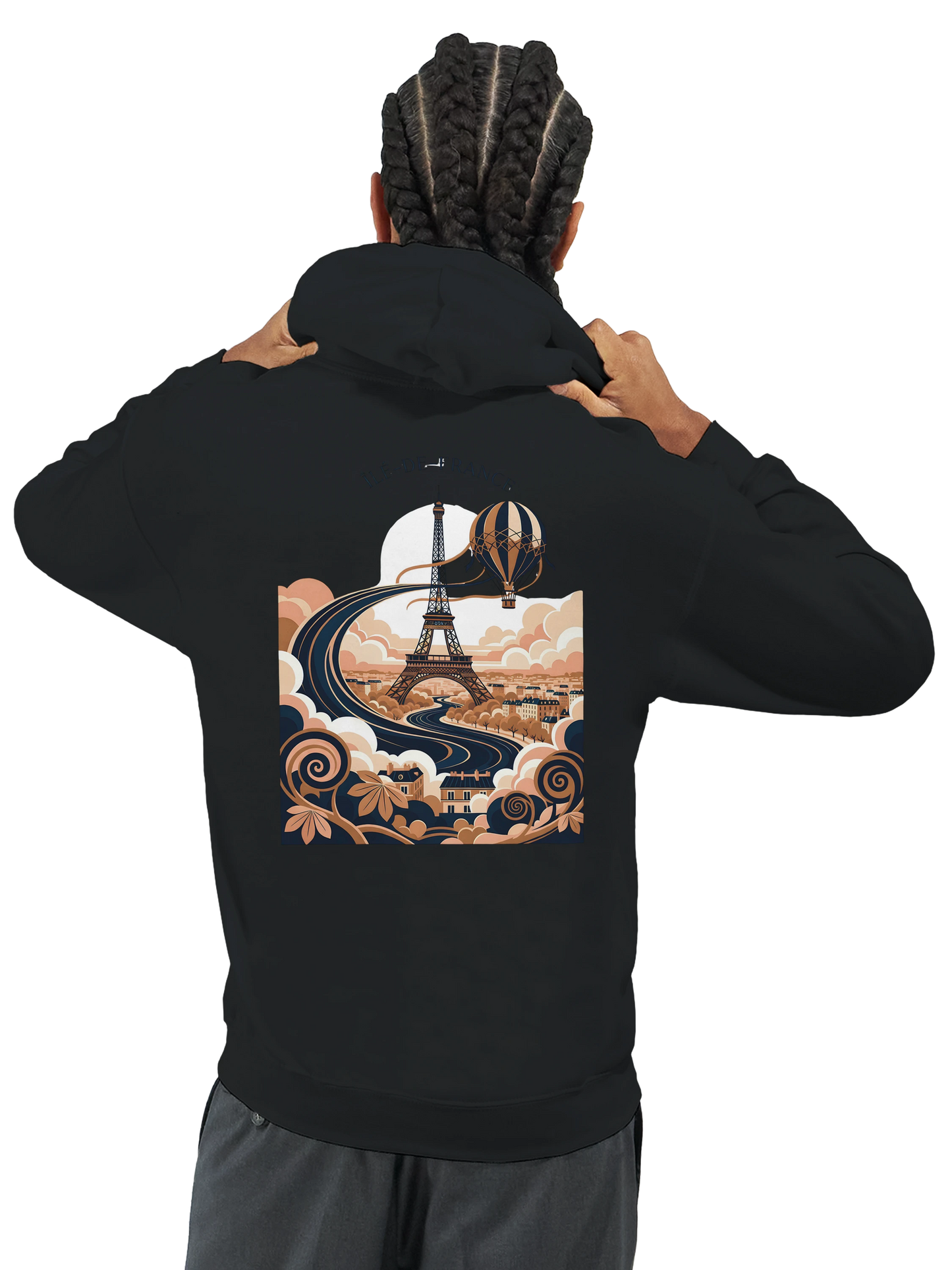 Sweat à Capuche Unisexe Île-de-France – Confort et Style Premium