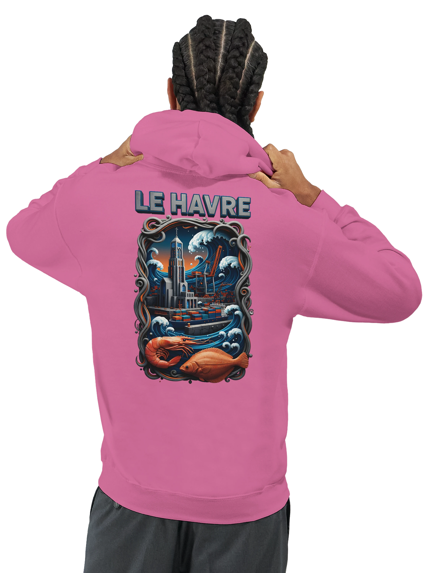 Sweat à Capuche Unisexe Le Havre – Hoodie Confortable et Résistant