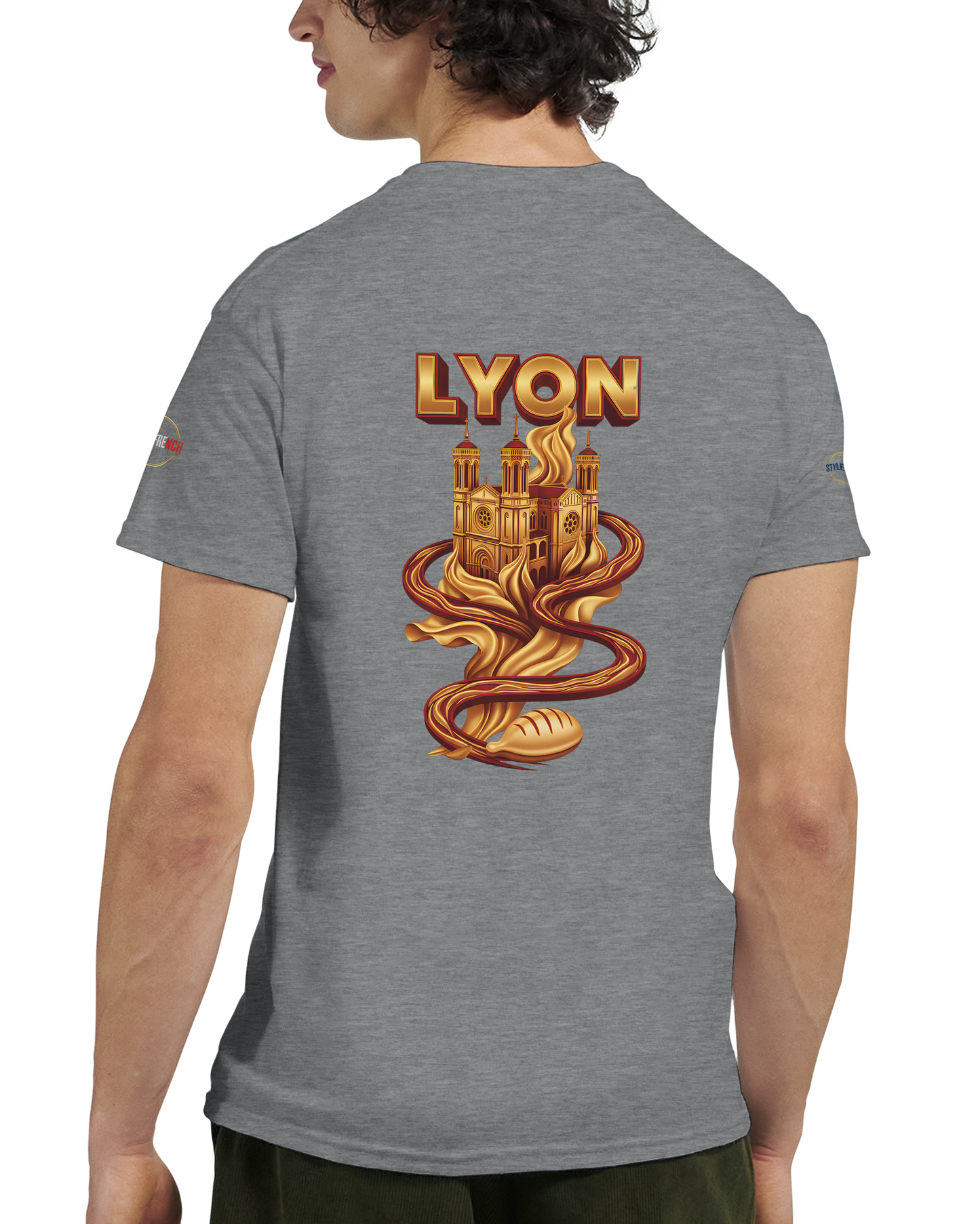 T-Shirt Unisexe Lyon - Design Ville de France - 100% Coton