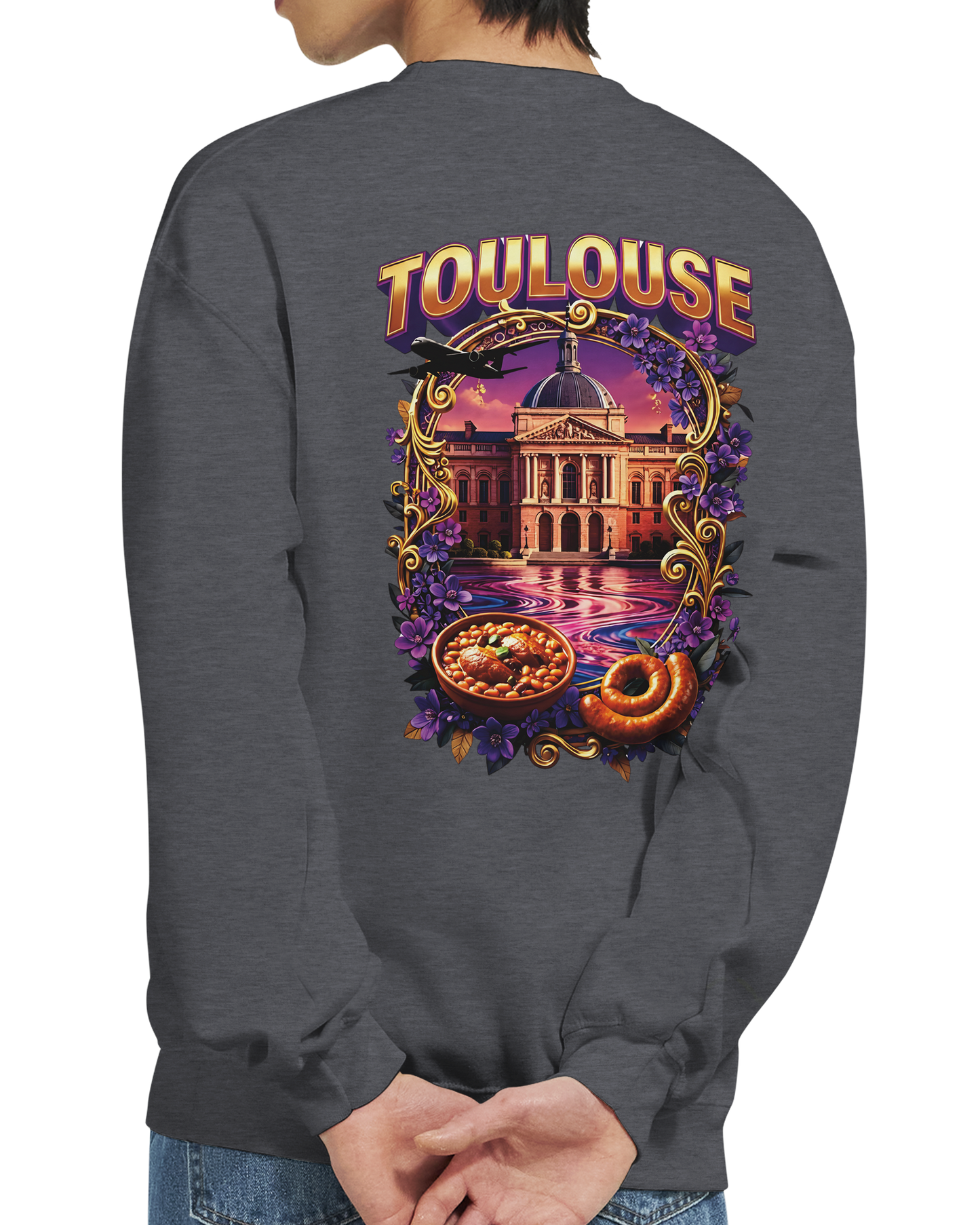 Sweat-shirt Unisexe Toulouse – Design Ville de France