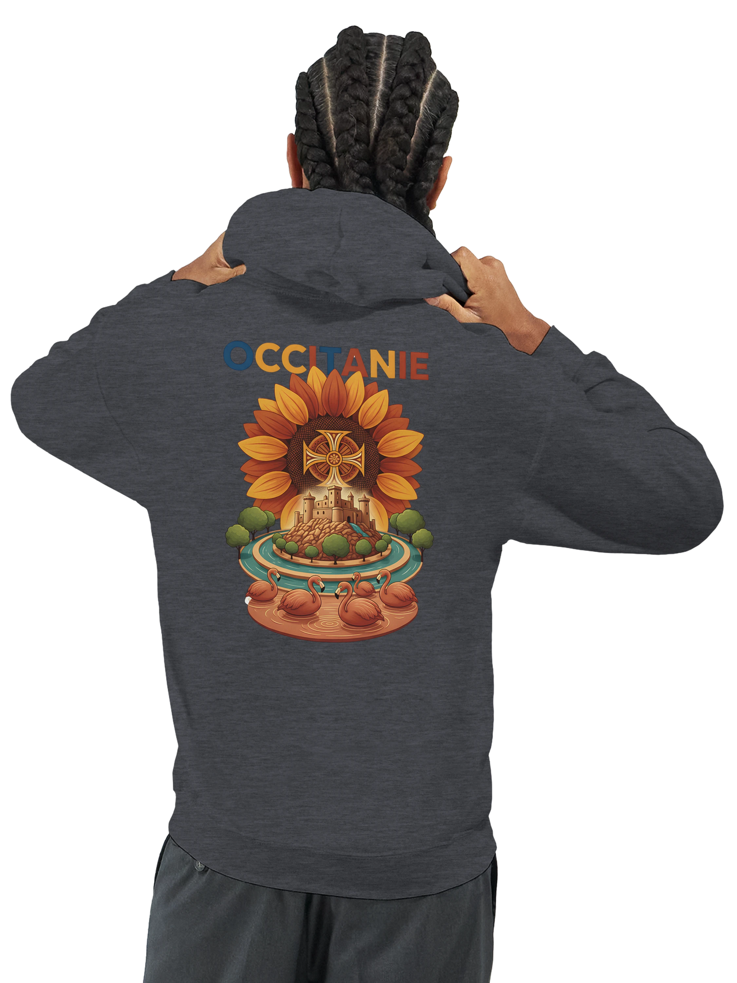 Sweat à Capuche Unisexe Occitanie – Hoodie Confortable et Résistant