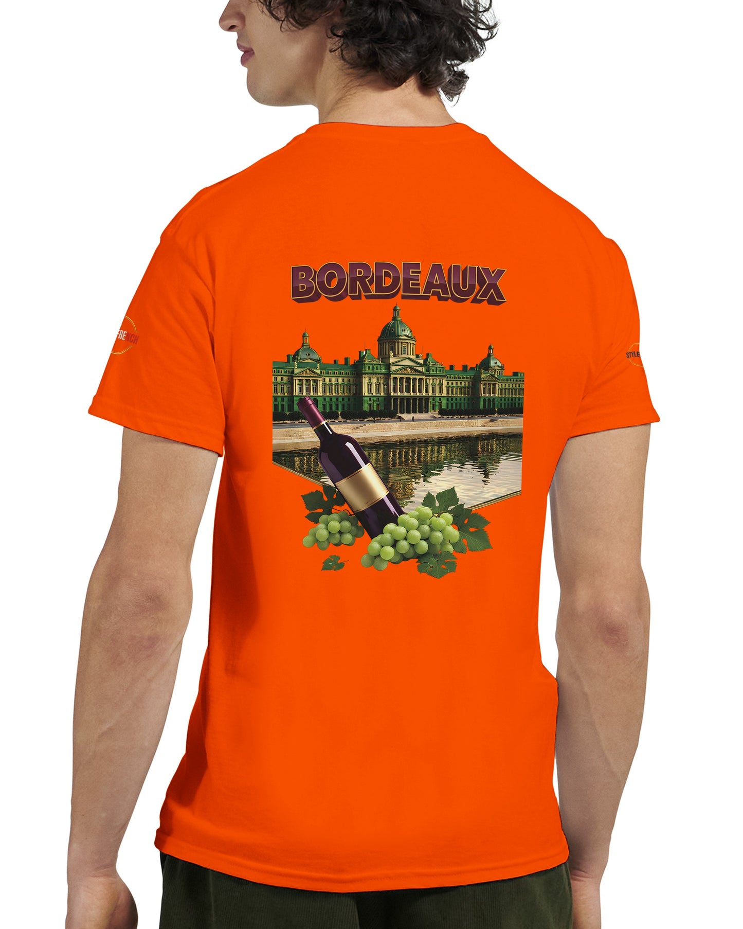 T-shirt Unisexe Bordeaux Ville de France – Coton Épais Premium