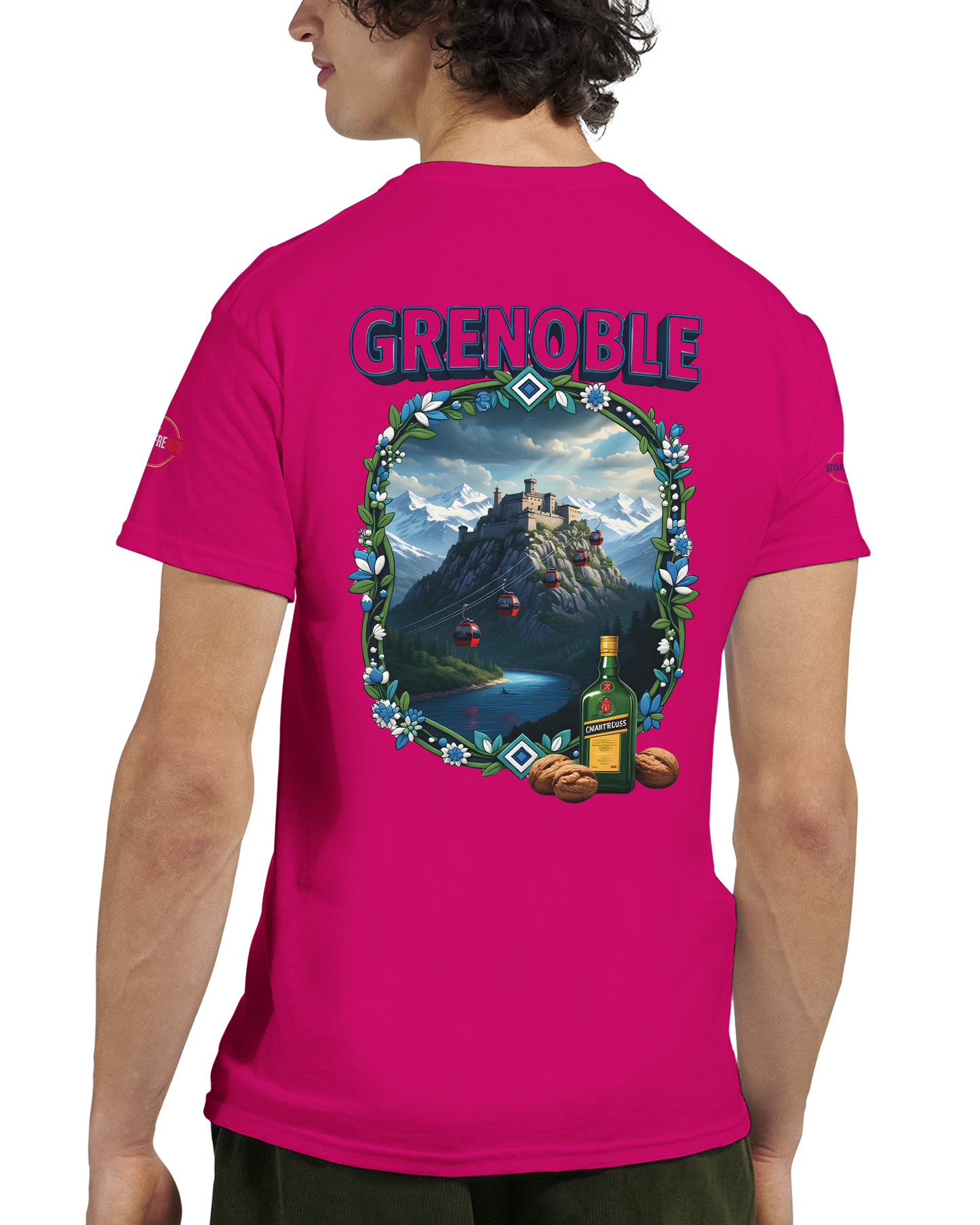 T-shirt Unisexe Grenoble - Ville de France - Coton Premium