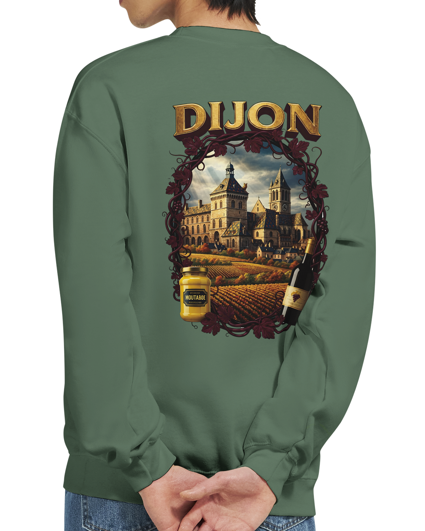 Sweat-shirt Unisexe Dijon – Ville de France – Coupe Classique Confortable