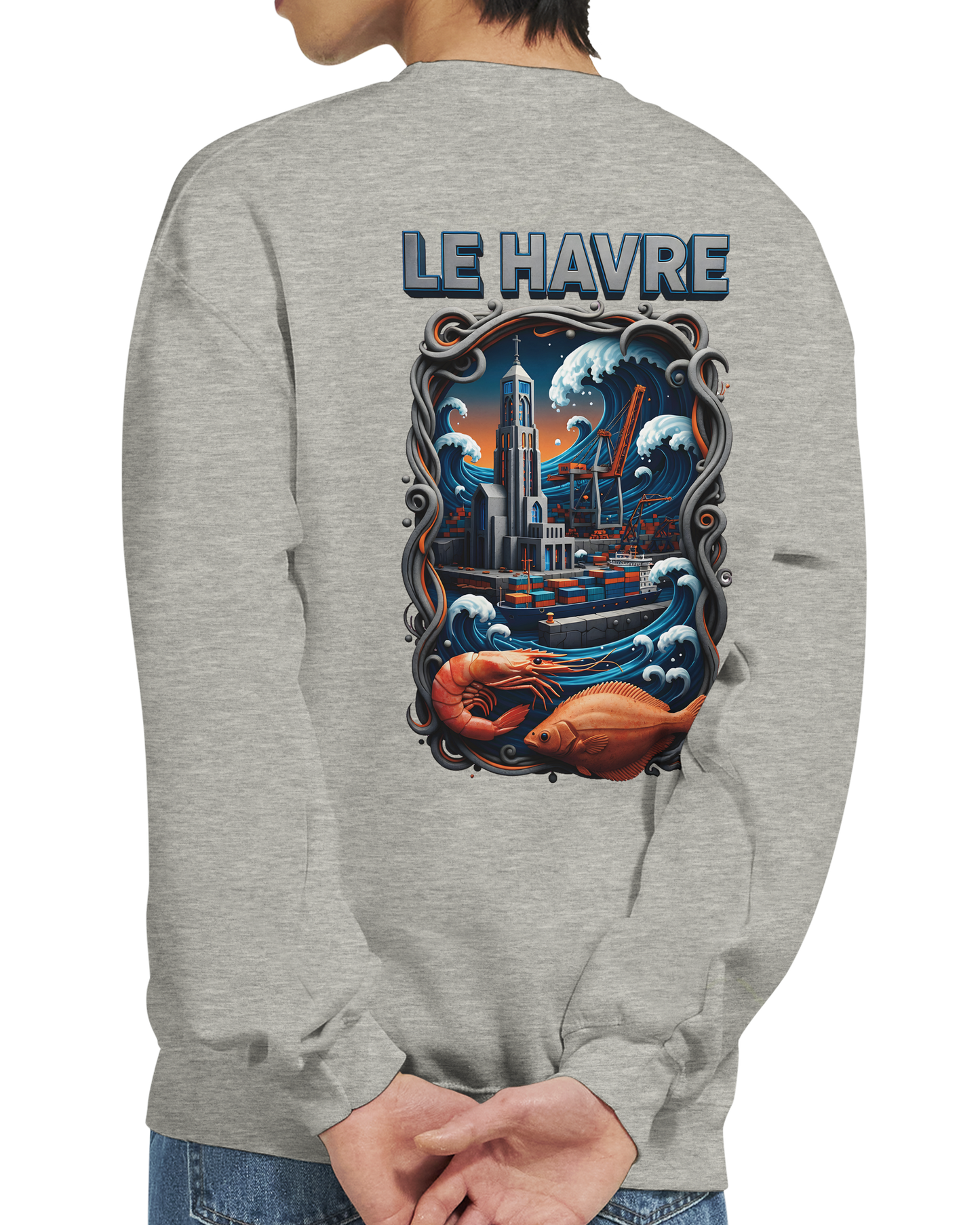 Sweat-shirt Unisexe Le Havre – Pull Classique Confortable
