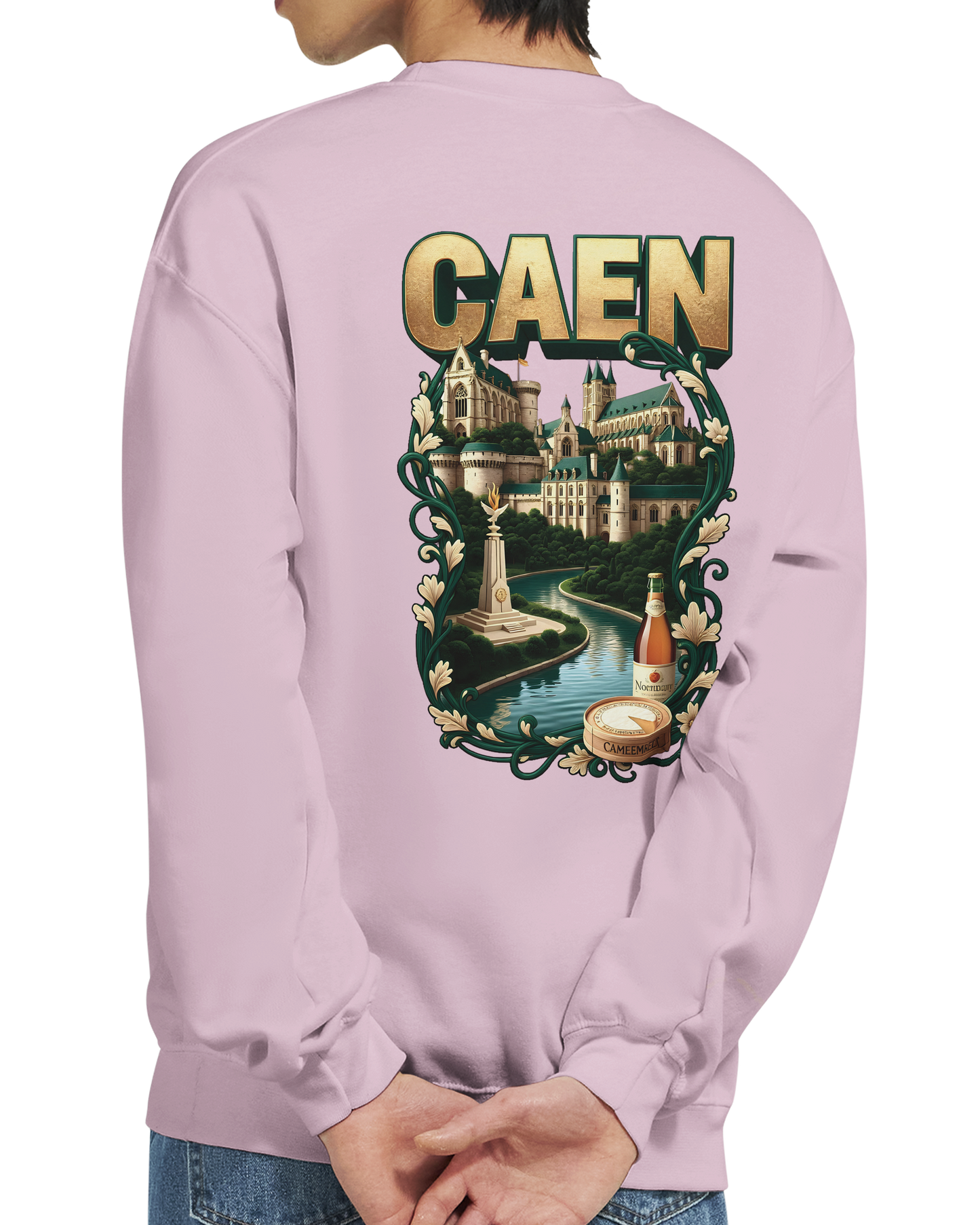 Sweat-shirt Unisexe Caen - Ville de France - Confort Classique