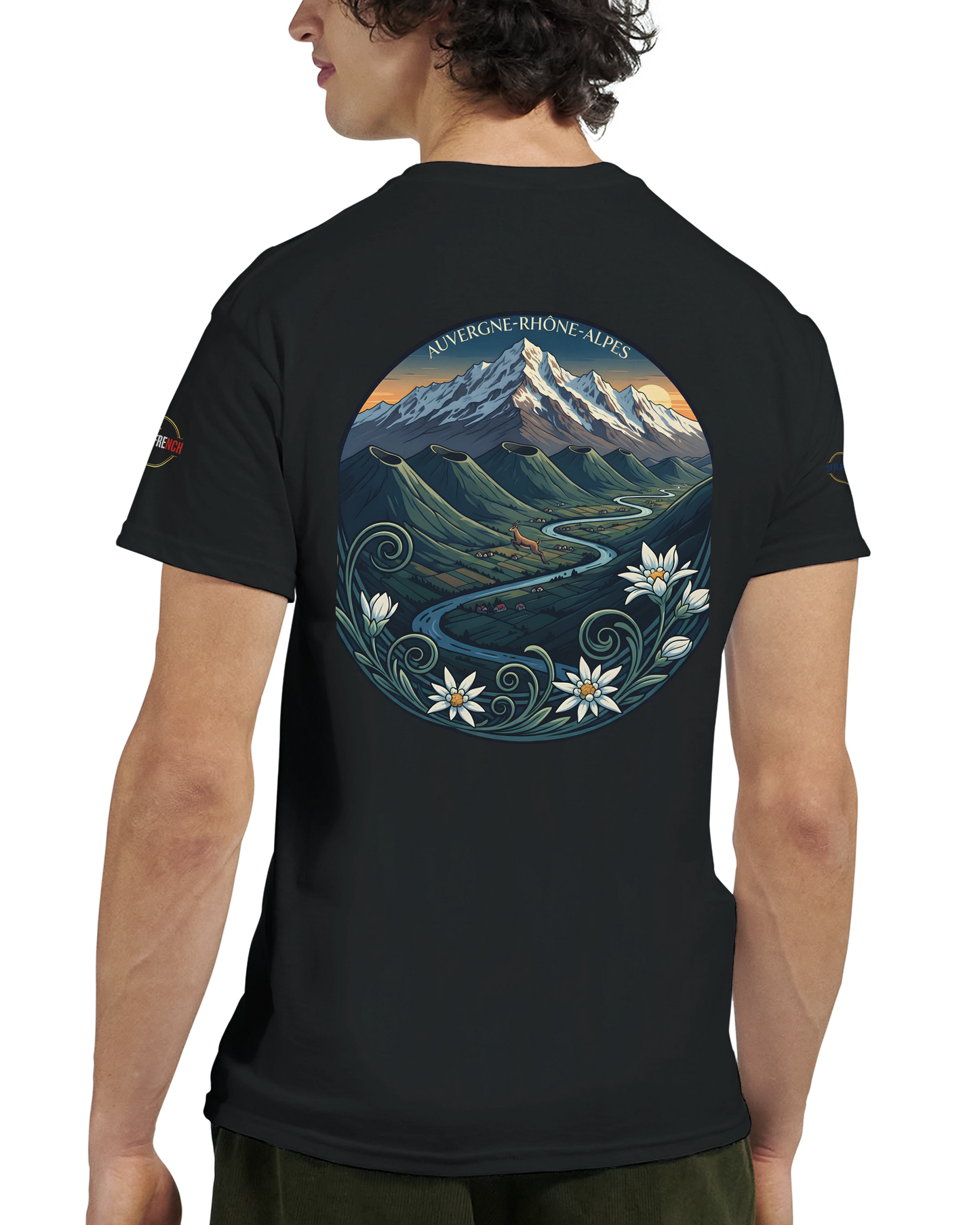 T-Shirt  Auvergne -Rhône -Alpes – Coupe Confortable et Durable