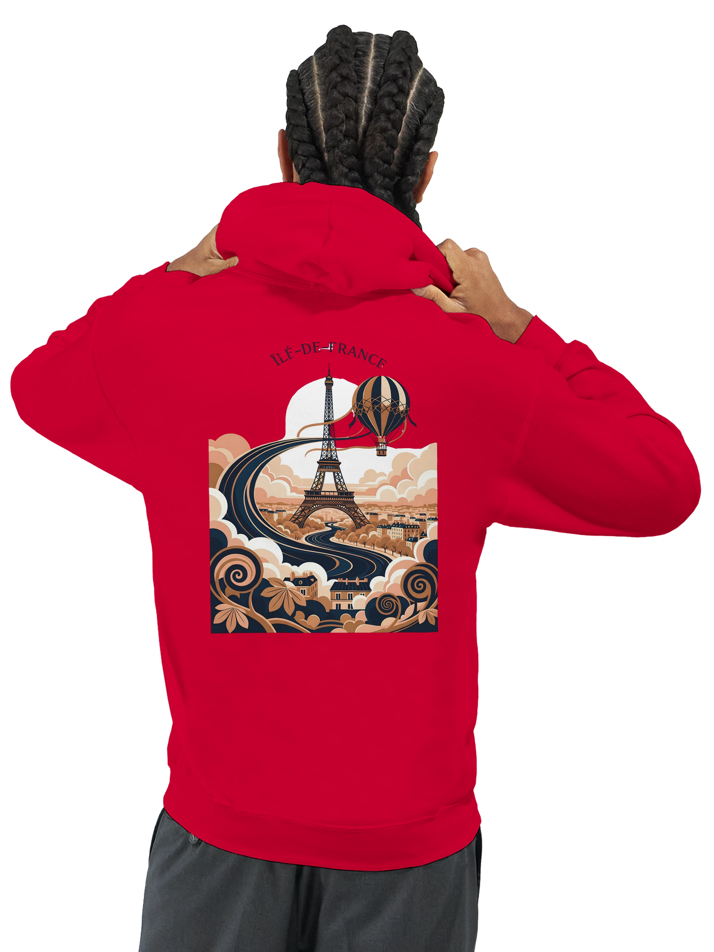 Sweat à Capuche Unisexe Île-de-France – Confort et Style Premium