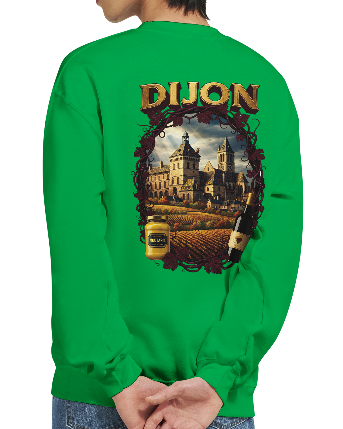 Sweat-shirt Unisexe Dijon – Ville de France – Coupe Classique Confortable