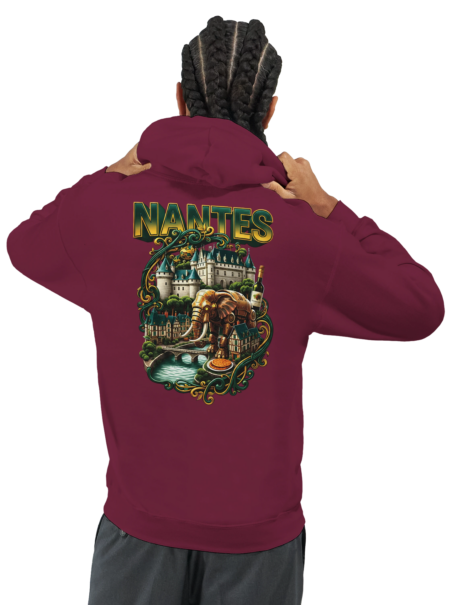 Sweat à capuche unisexe Nantes – Confort premium et style urbain