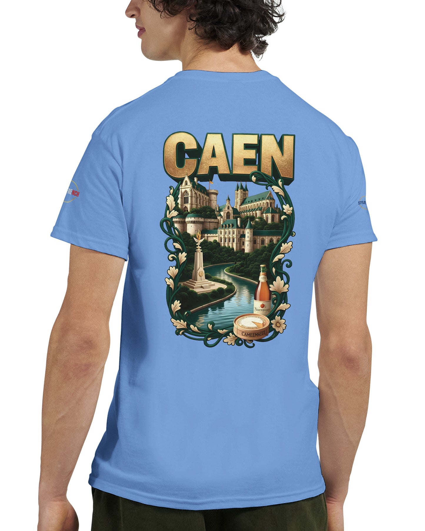 T-shirt Unisexe Caen - Ville de France - Design Classique en Coton