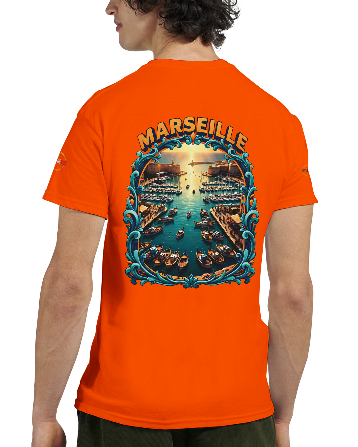 T-shirt Unisexe Marseille – Coton Épais à Coupe Classique