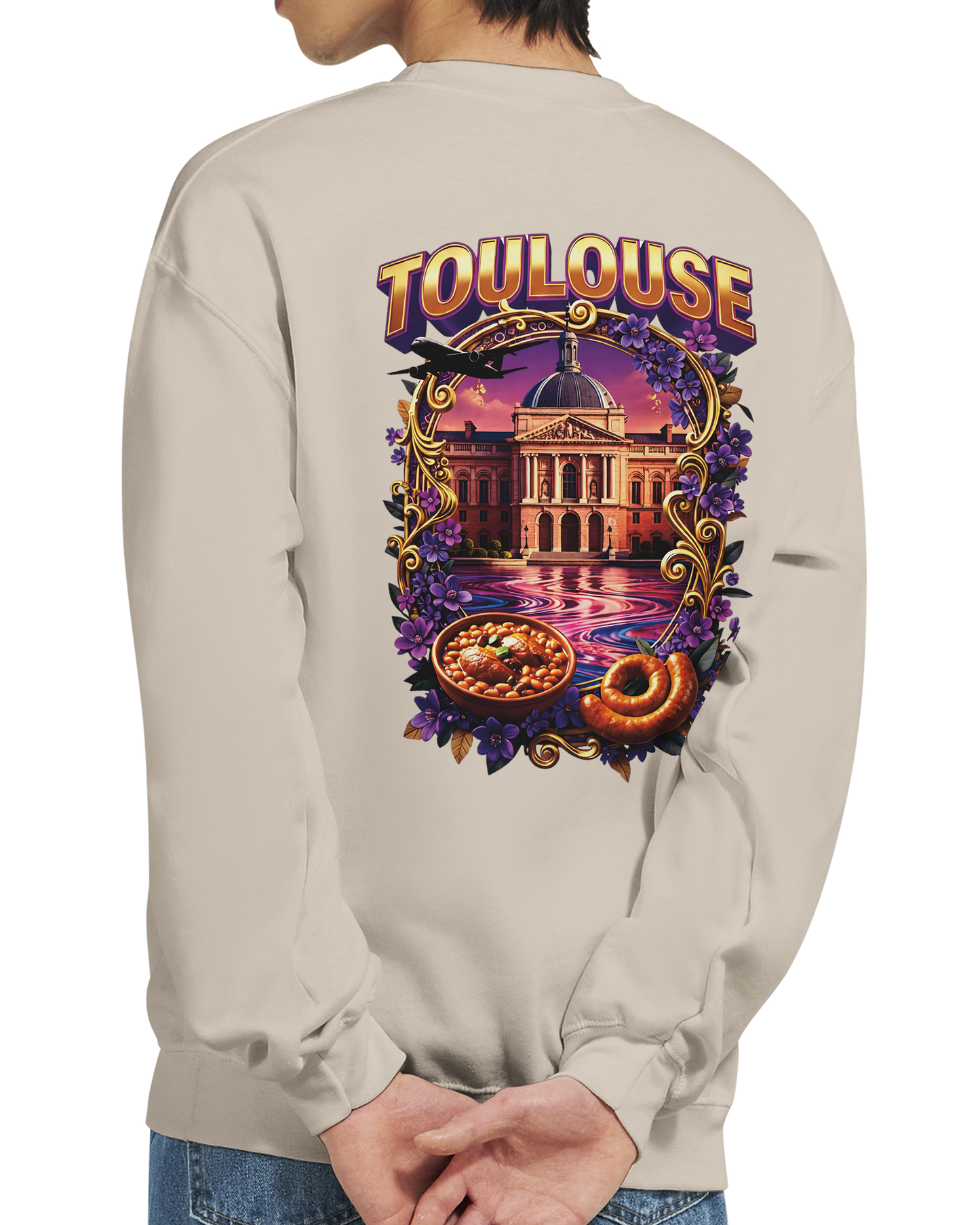 Sweat-shirt Unisexe Toulouse – Design Ville de France
