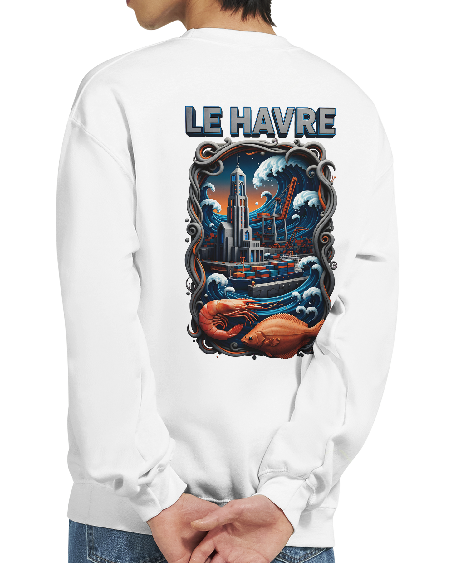 Sweat-shirt Unisexe Le Havre – Pull Classique Confortable