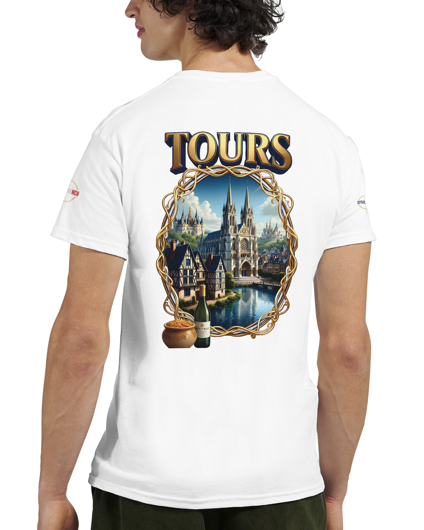 T-shirt Unisexe Tours Ville de France – Coton Épais Premium