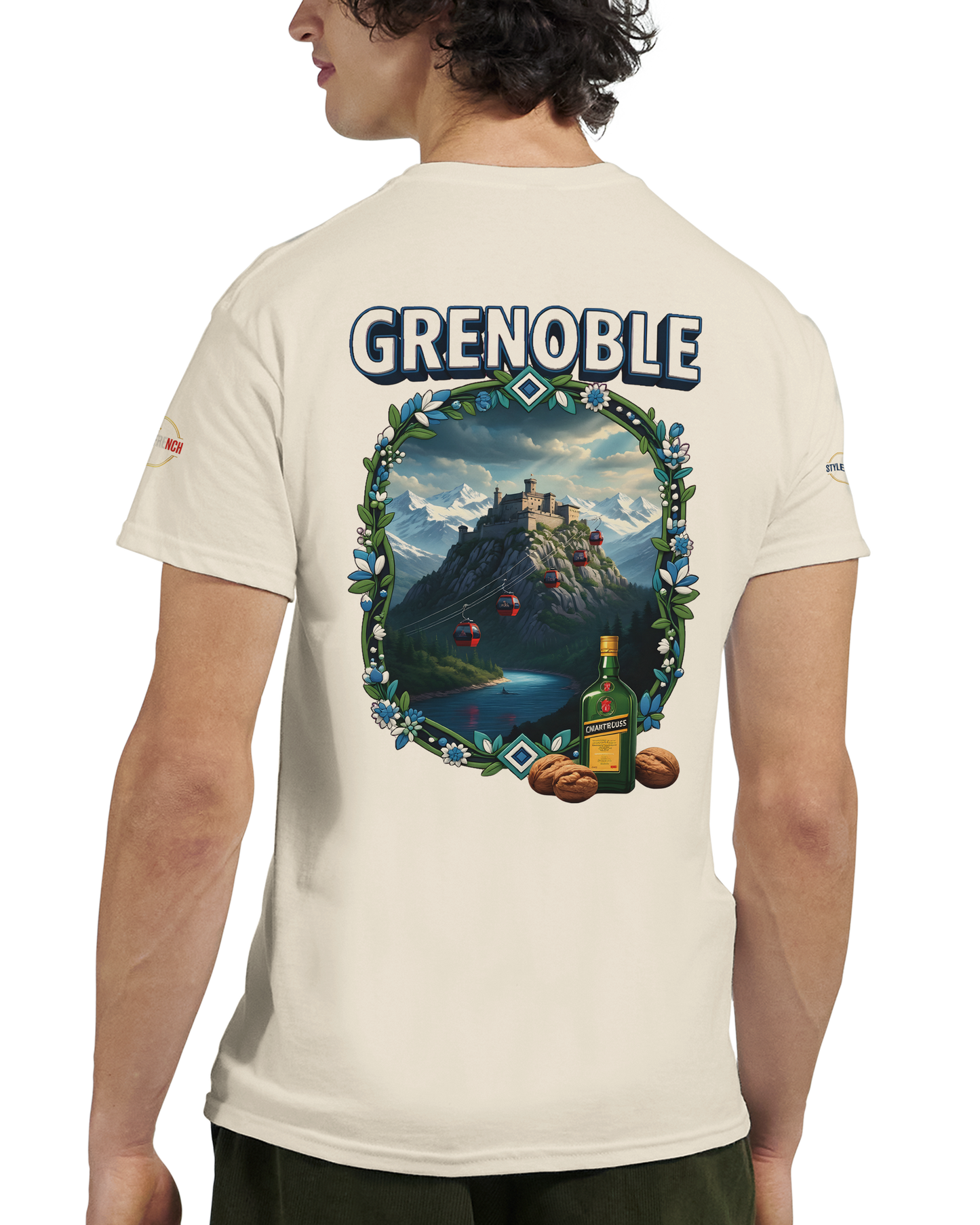 T-shirt Unisexe Grenoble - Ville de France - Coton Premium