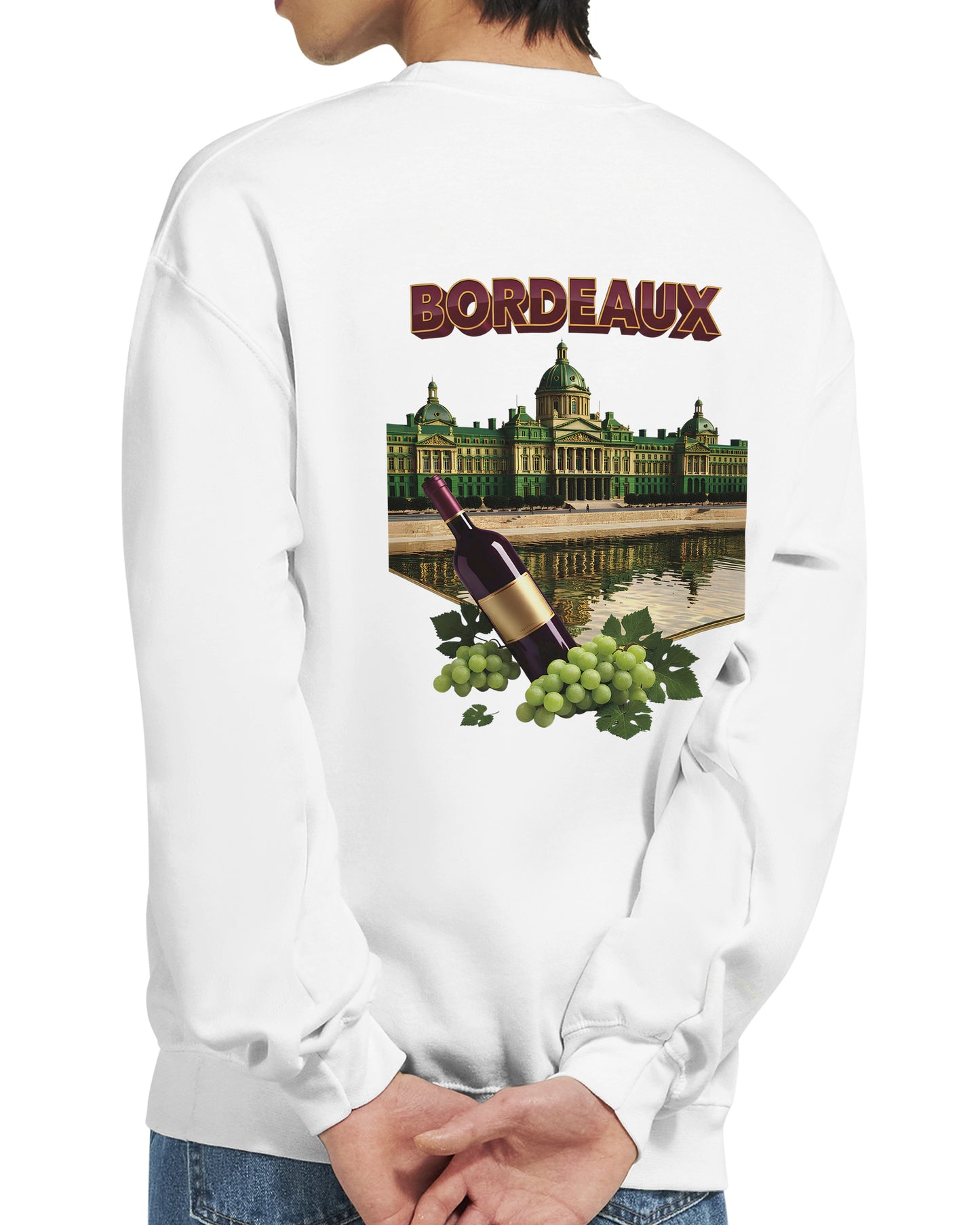 Sweat-shirt Unisexe Bordeaux Ville de France – Classique et Confortable