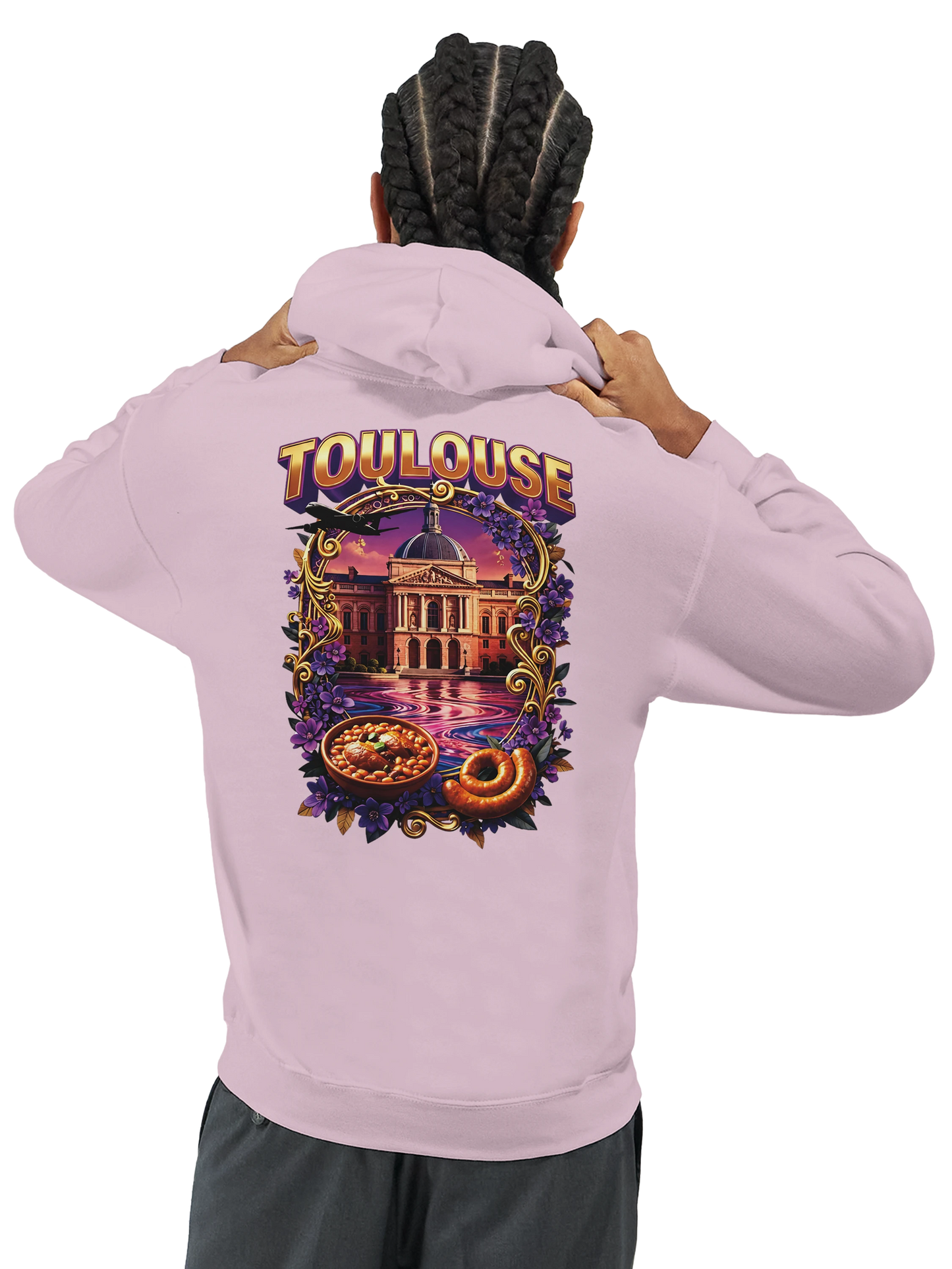 Sweat à Capuche Unisexe Toulouse – Ville de France – Confort Premium