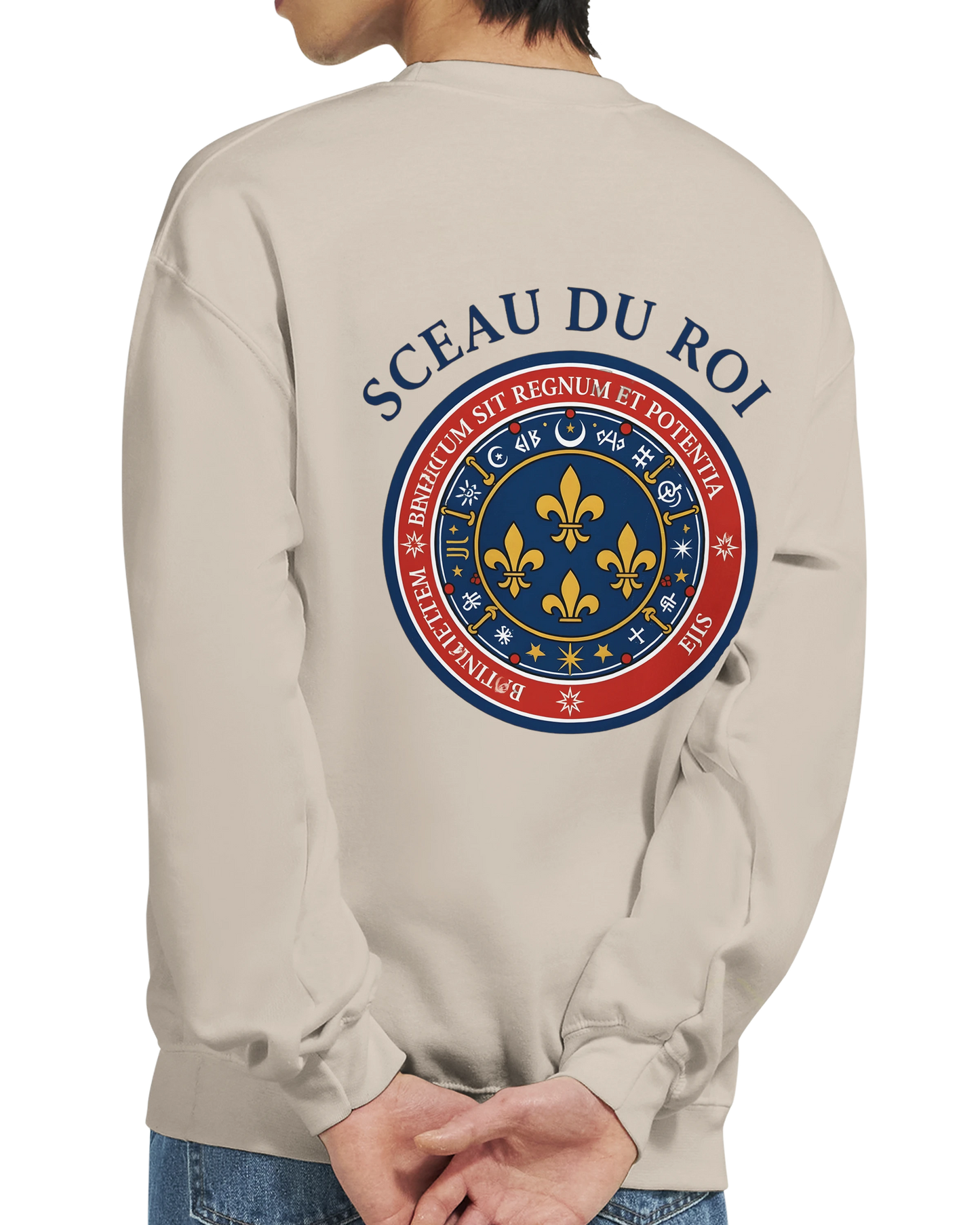Sweat-shirt Homme Le Sceau du Roi - Coupe Classique Confortable