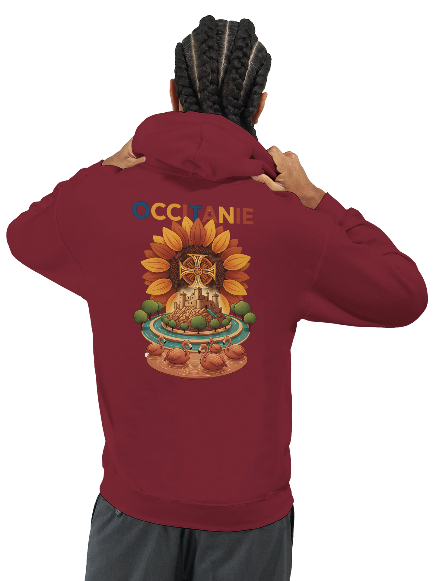 Sweat à Capuche Unisexe Occitanie – Hoodie Confortable et Résistant