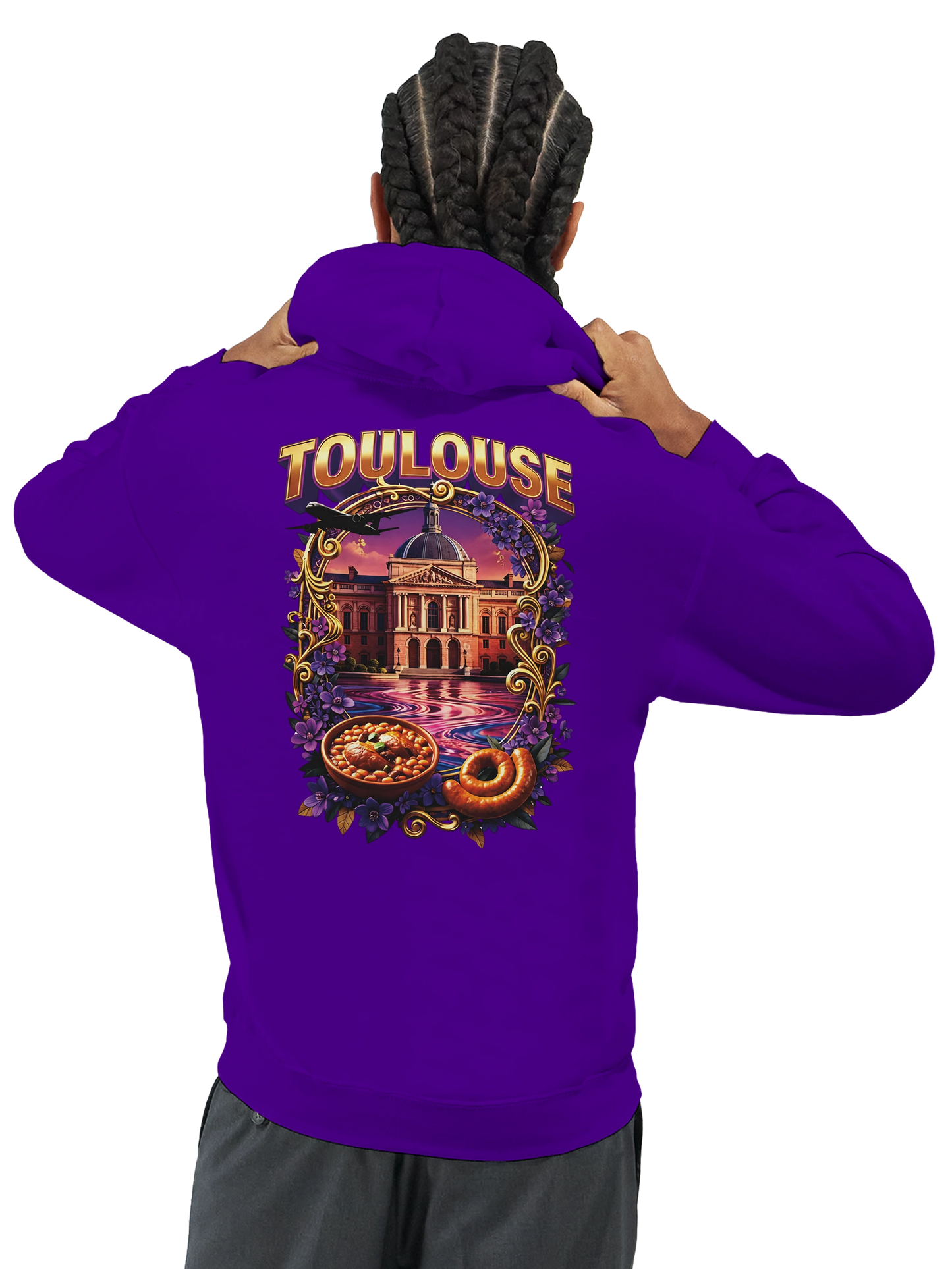 Sweat à Capuche Unisexe Toulouse – Ville de France – Confort Premium