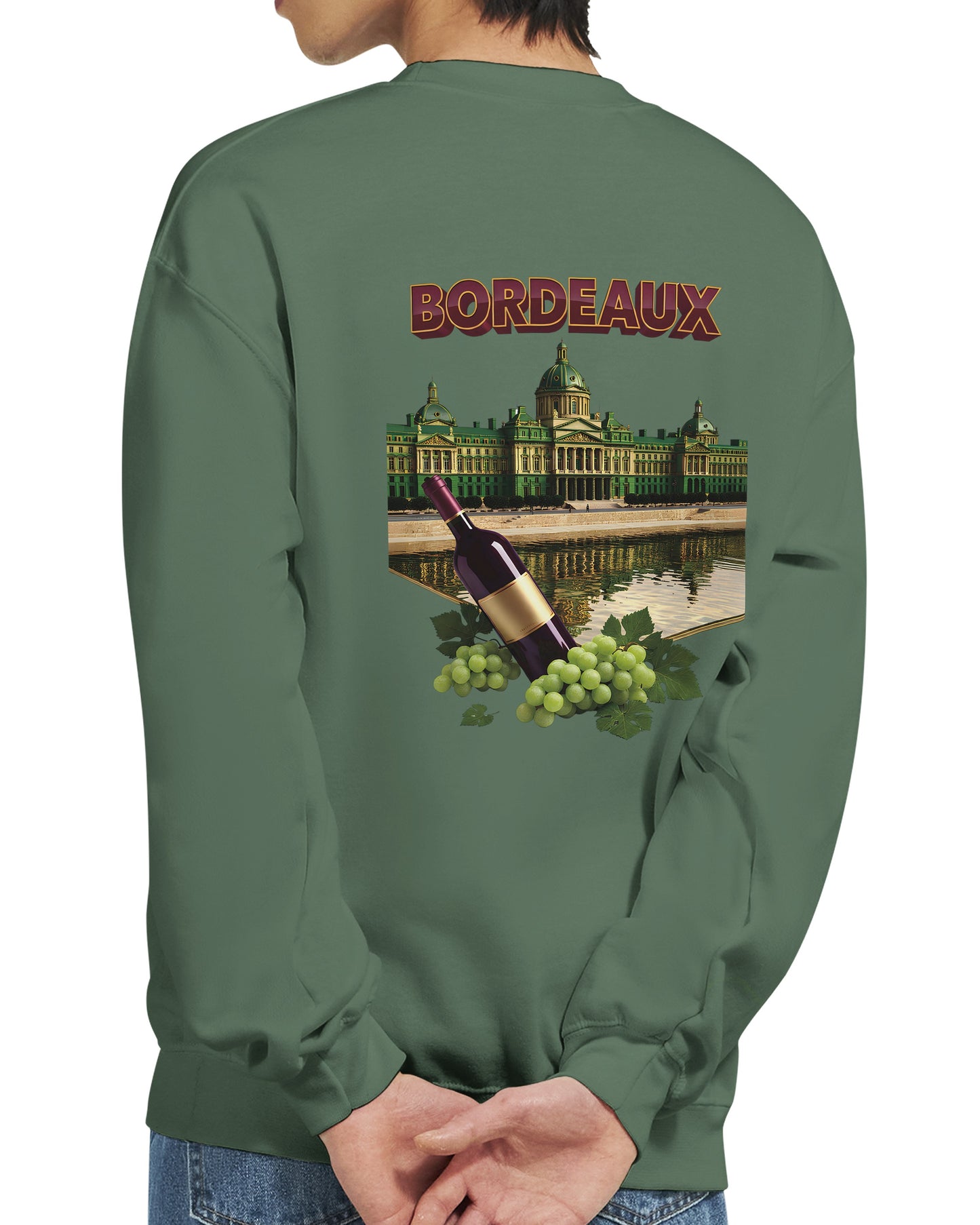Sweat-shirt Unisexe Bordeaux Ville de France – Classique et Confortable