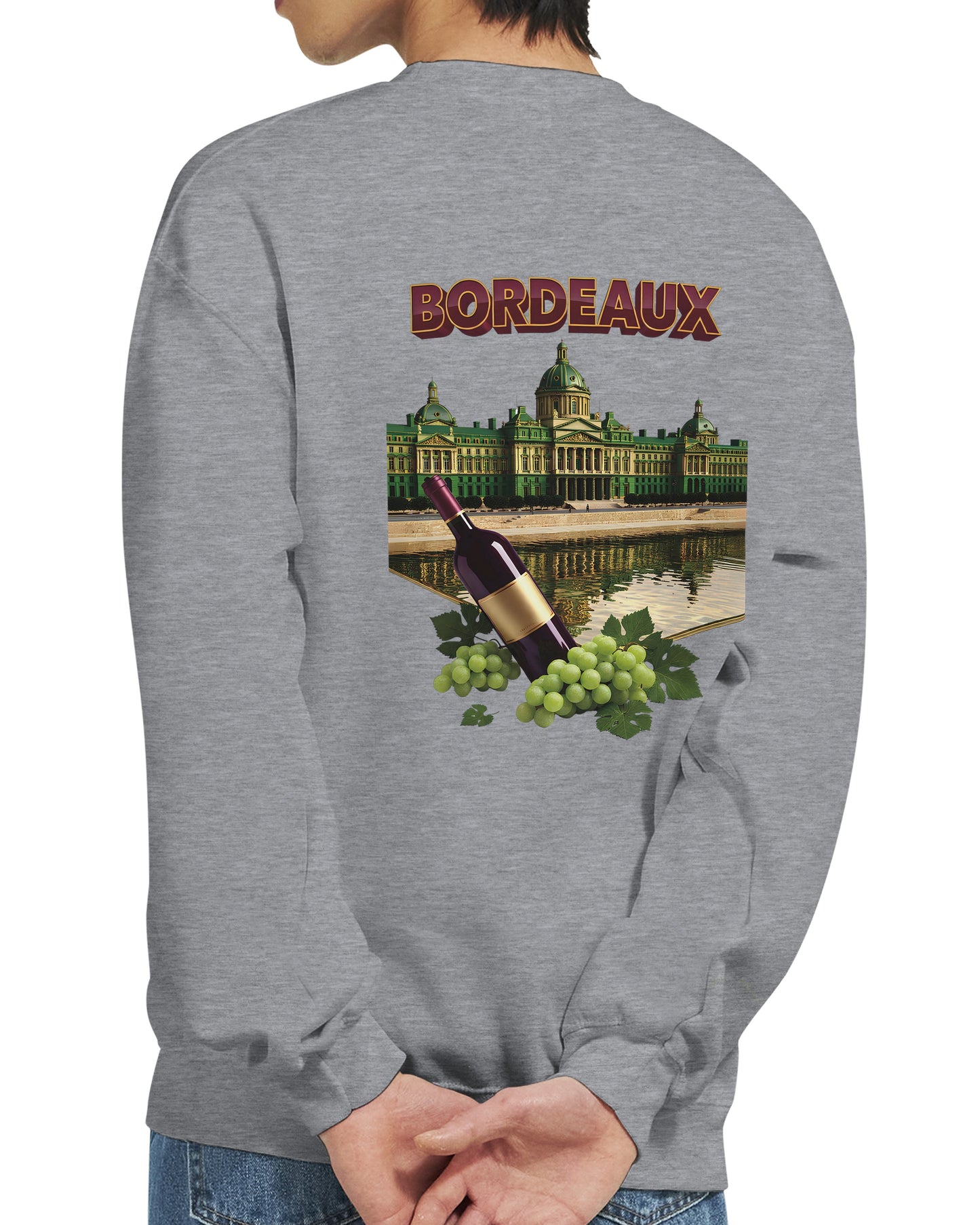 Sweat-shirt Unisexe Bordeaux Ville de France – Classique et Confortable