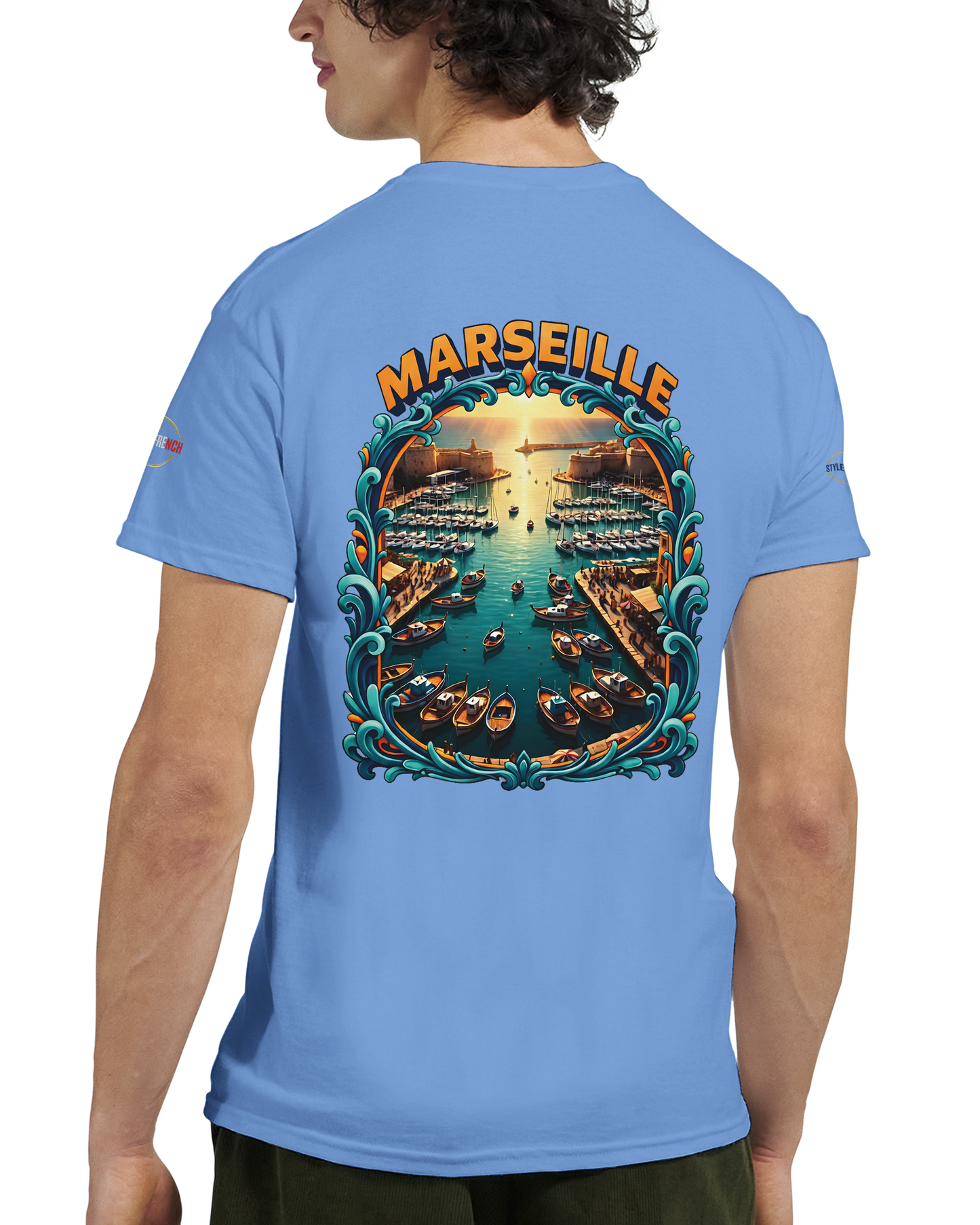T-shirt Unisexe Marseille – Coton Épais à Coupe Classique