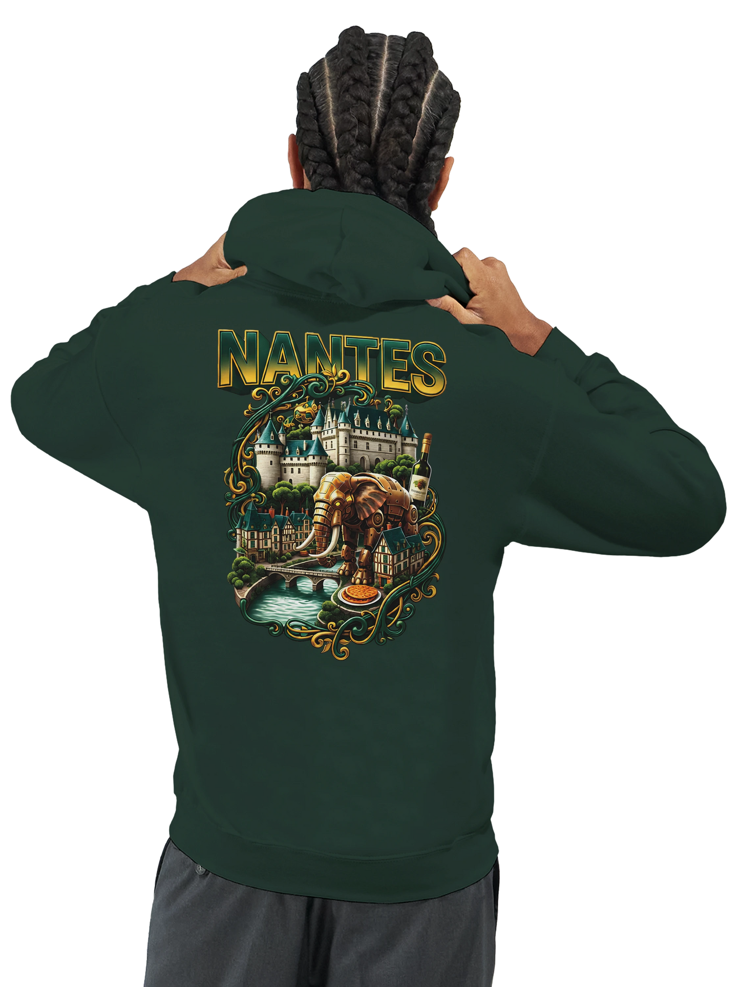Sweat à capuche unisexe Nantes – Confort premium et style urbain