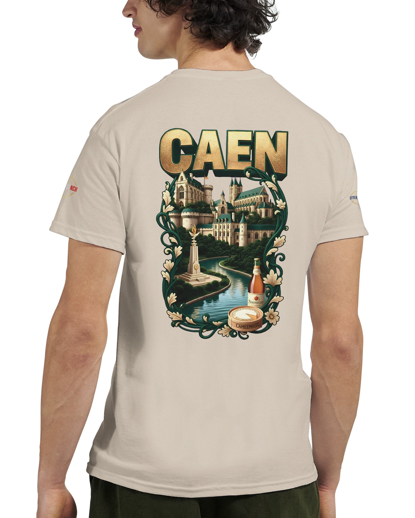 T-shirt Unisexe Caen - Ville de France - Design Classique en Coton