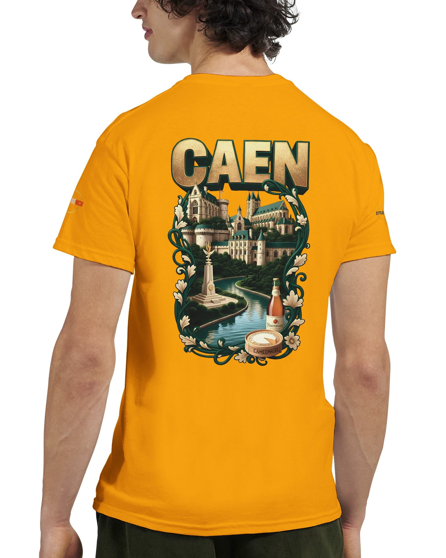 T-shirt Unisexe Caen - Ville de France - Design Classique en Coton