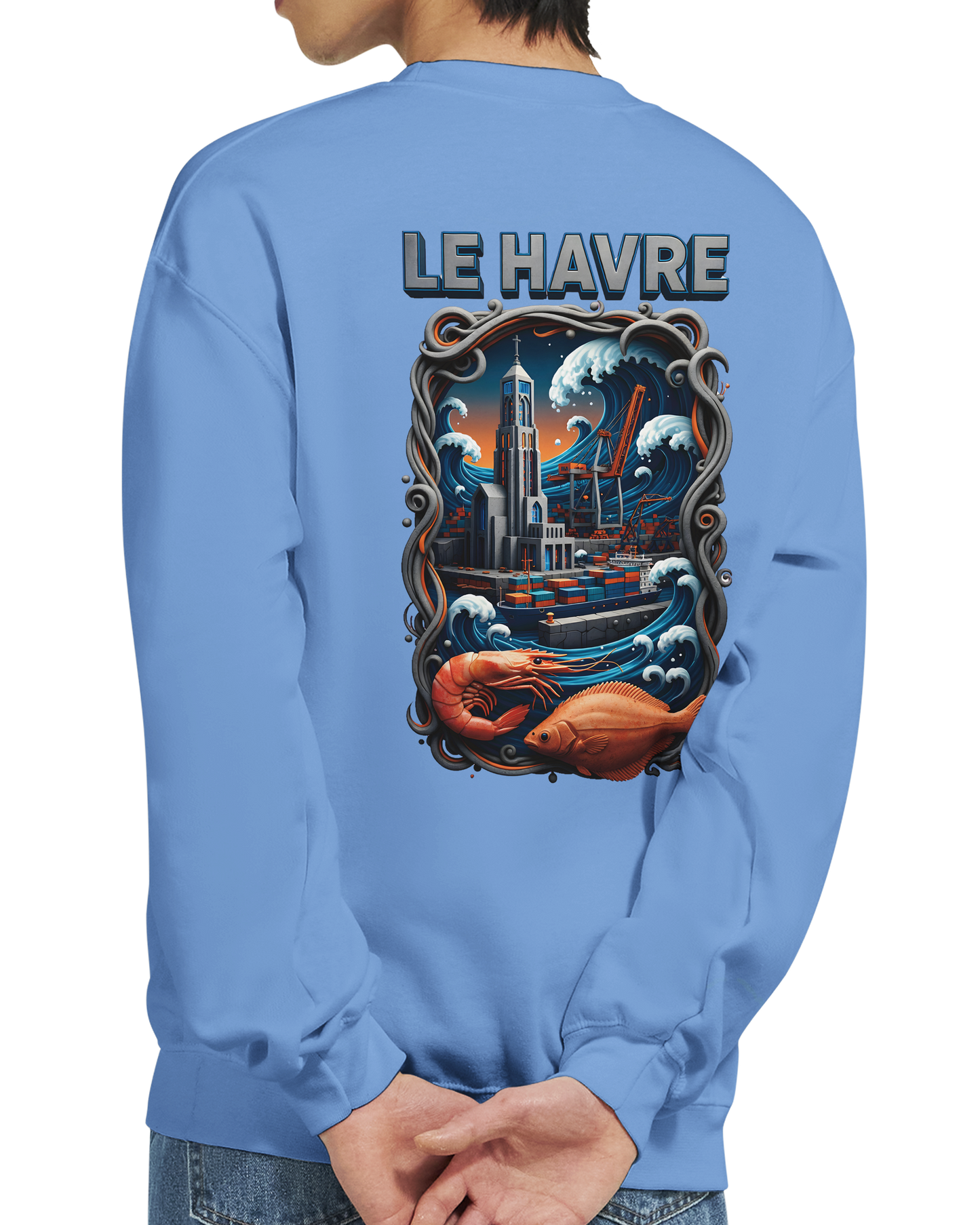 Sweat-shirt Unisexe Le Havre – Pull Classique Confortable