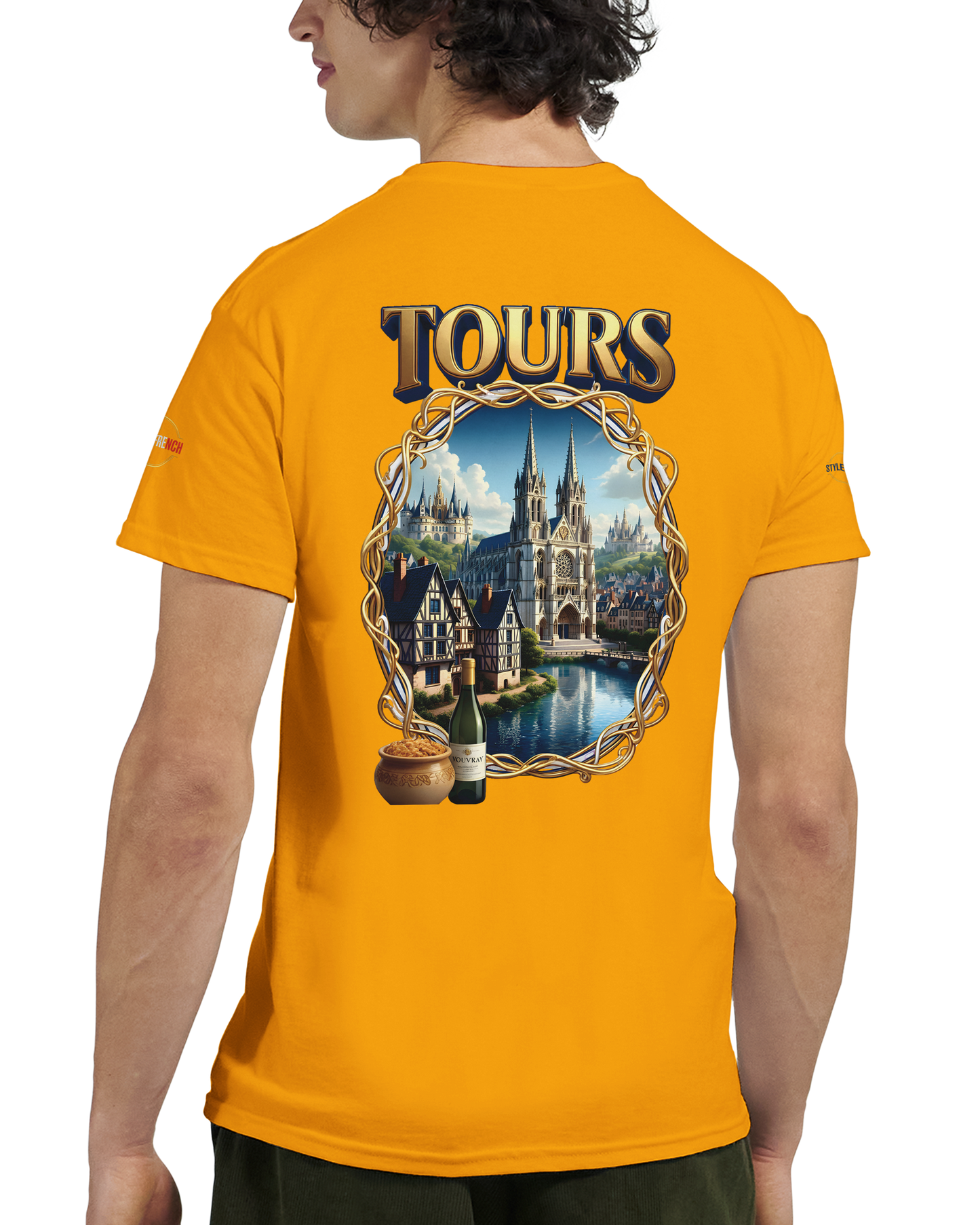 T-shirt Unisexe Tours Ville de France – Coton Épais Premium