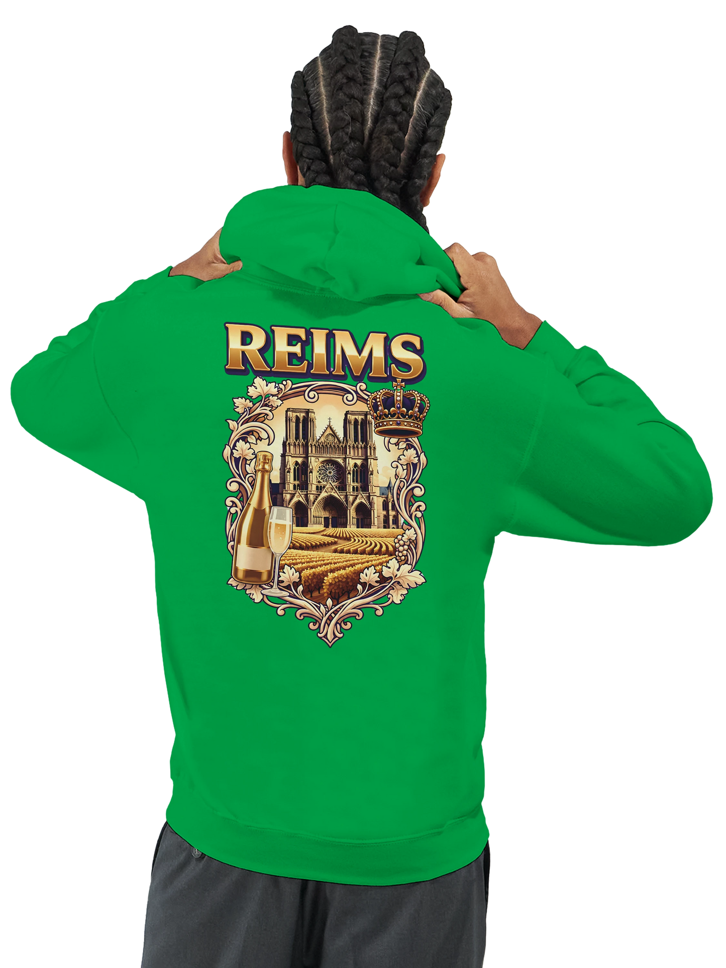 Sweat à capuche unisexe Reims - Confort premium avec conseils d'entretien