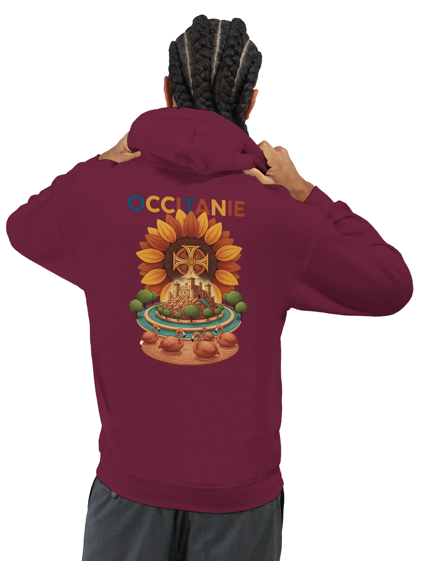 Sweat à Capuche Unisexe Occitanie – Hoodie Confortable et Résistant