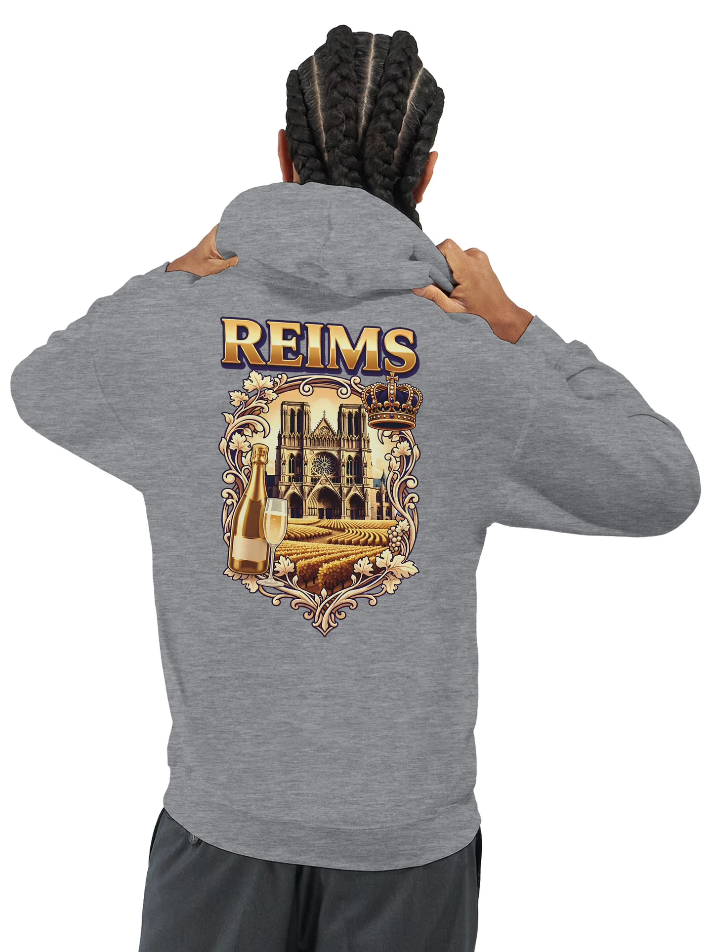 Sweat à capuche unisexe Reims - Confort premium avec conseils d'entretien