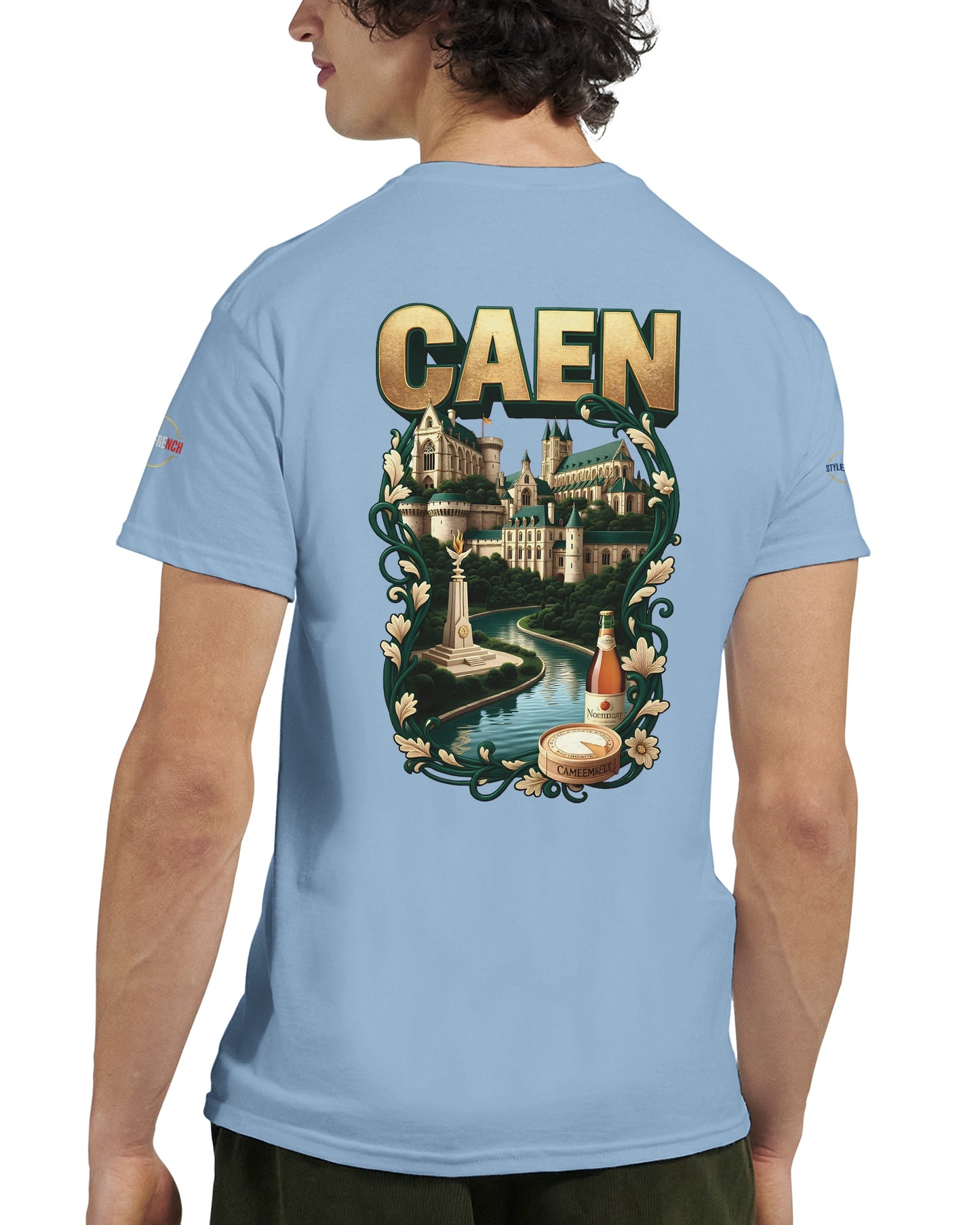 T-shirt Unisexe Caen - Ville de France - Design Classique en Coton