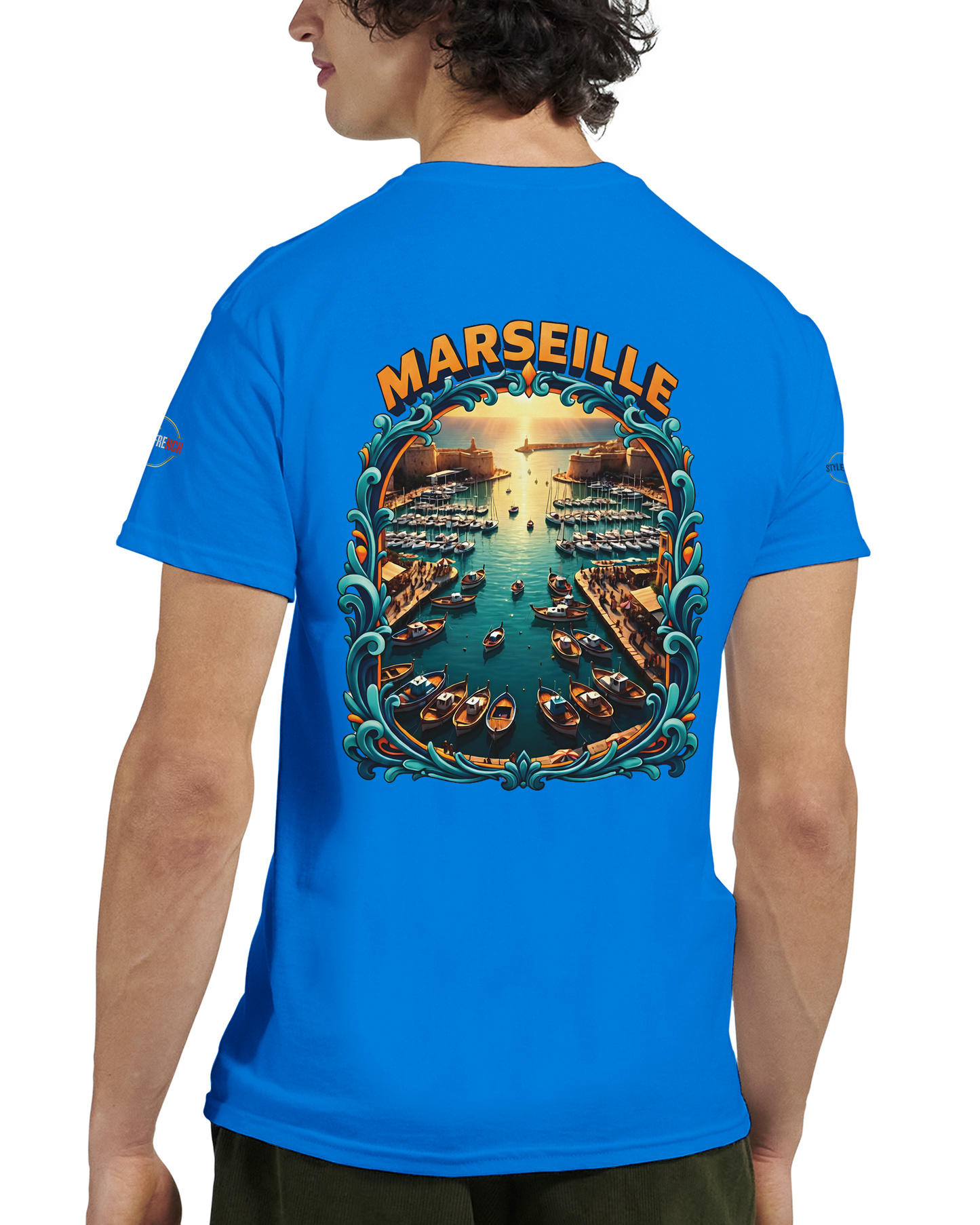 T-shirt Unisexe Marseille – Coton Épais à Coupe Classique