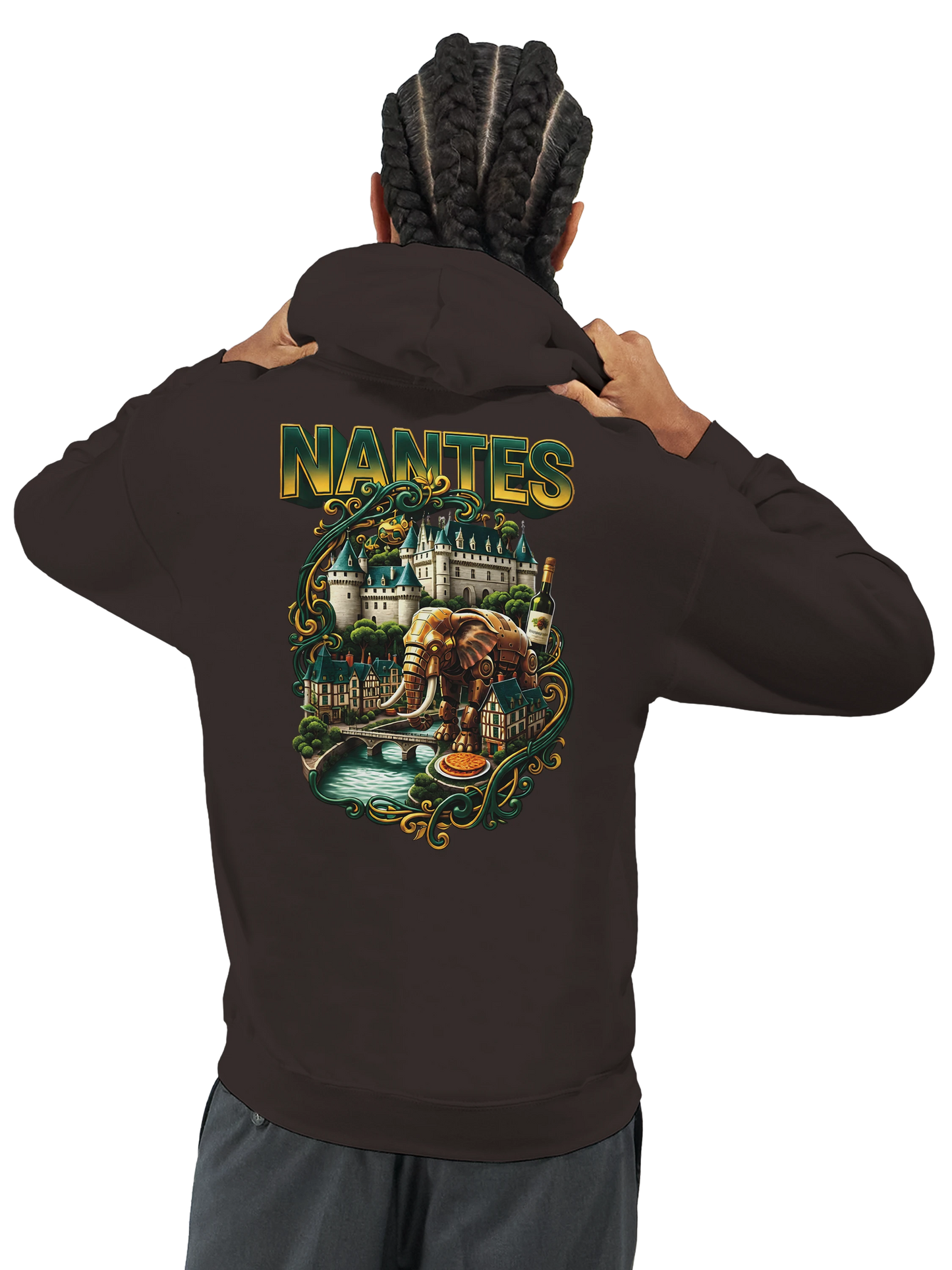 Sweat à capuche unisexe Nantes – Confort premium et style urbain