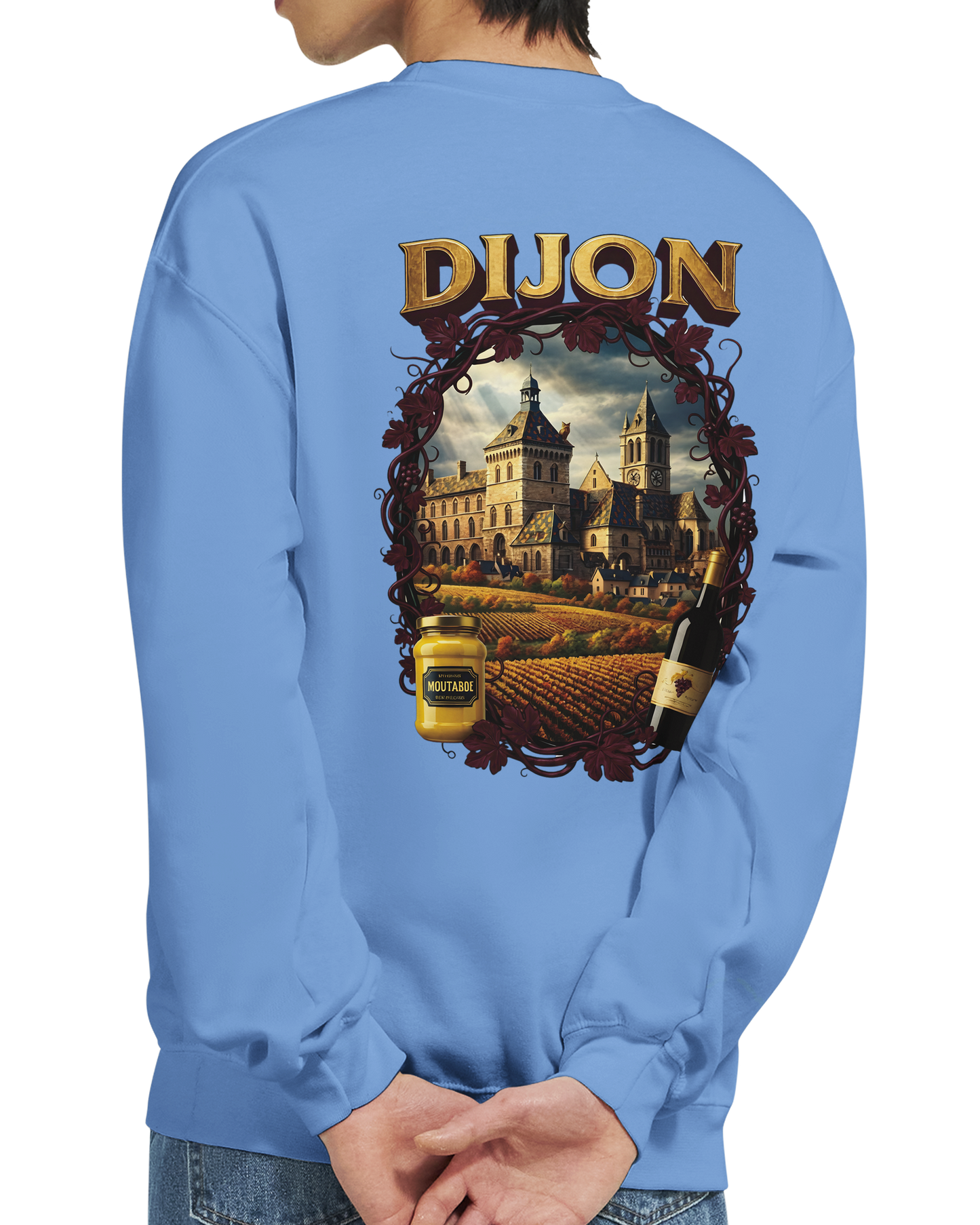 Sweat-shirt Unisexe Dijon – Ville de France – Coupe Classique Confortable