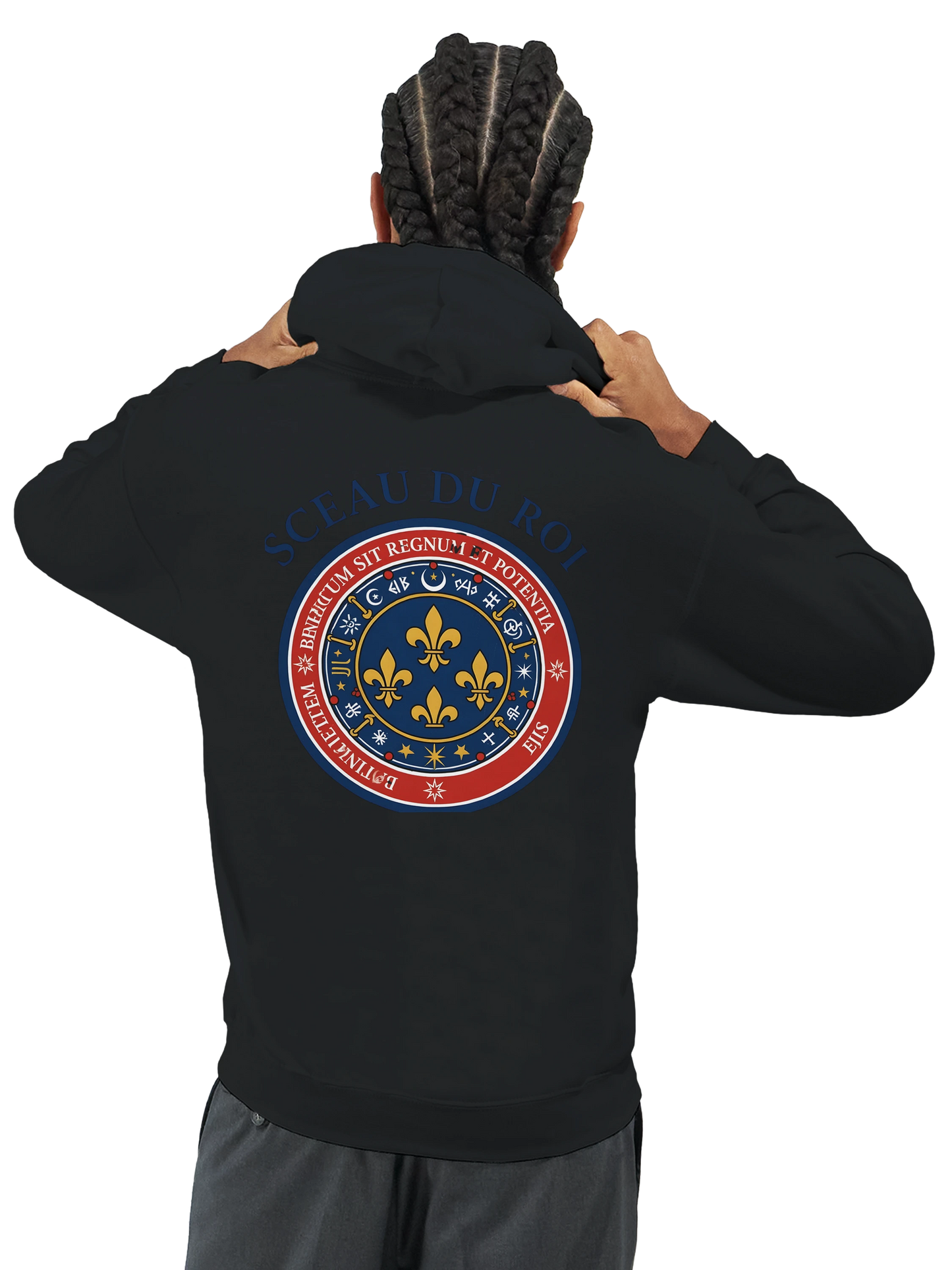 Sweat à capuche Le Sceau du Roi pour homme – Hoodie premium en coton mélangé