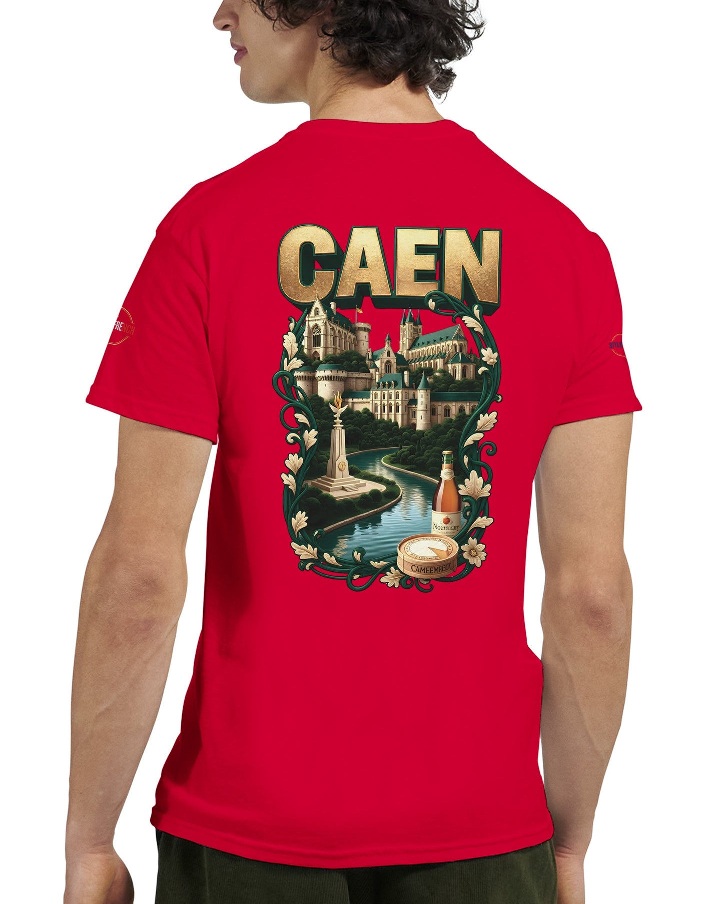 T-shirt Unisexe Caen - Ville de France - Design Classique en Coton