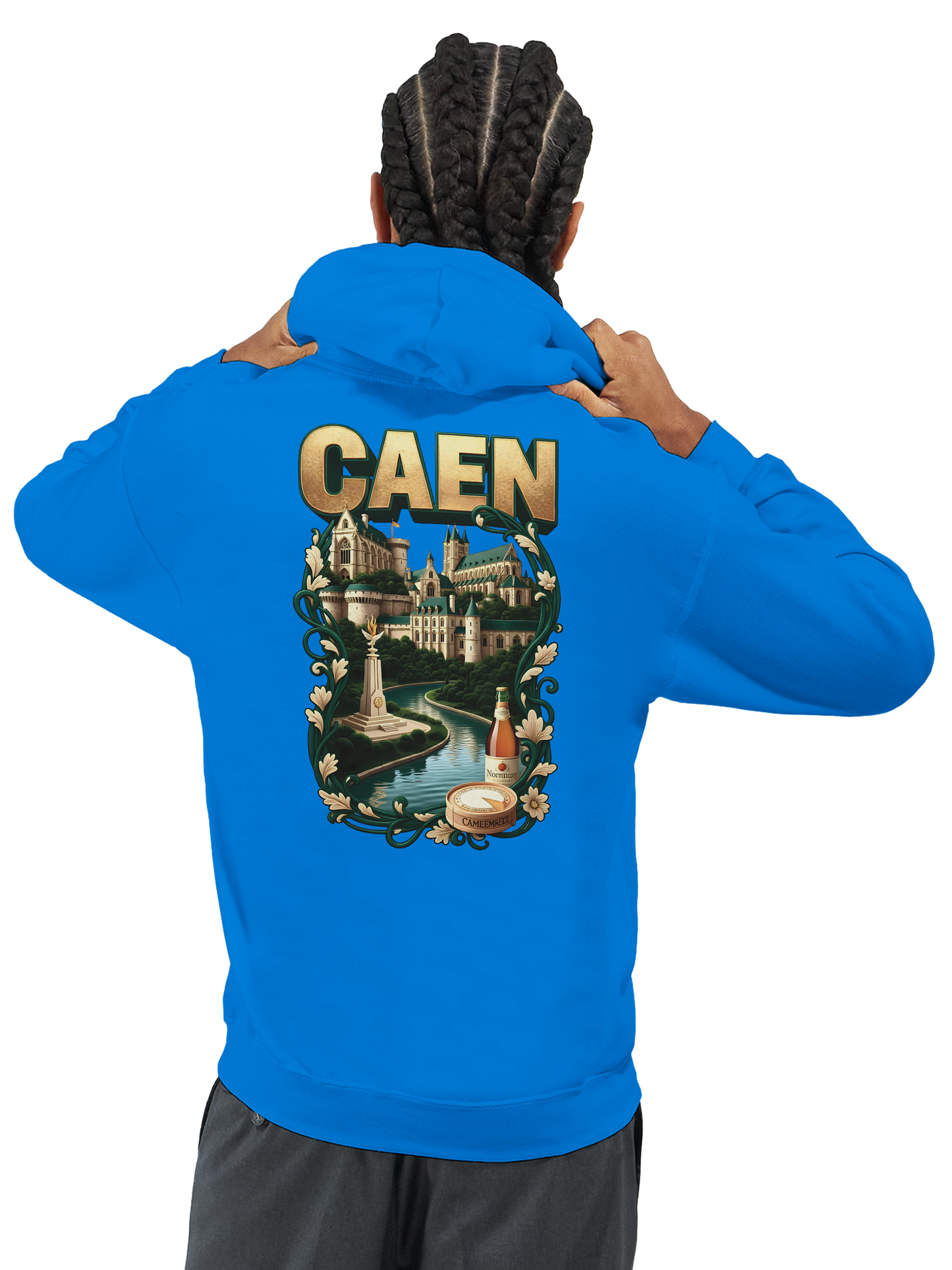 Sweat à capuche Caen - Ville de France - Unisexe Premium