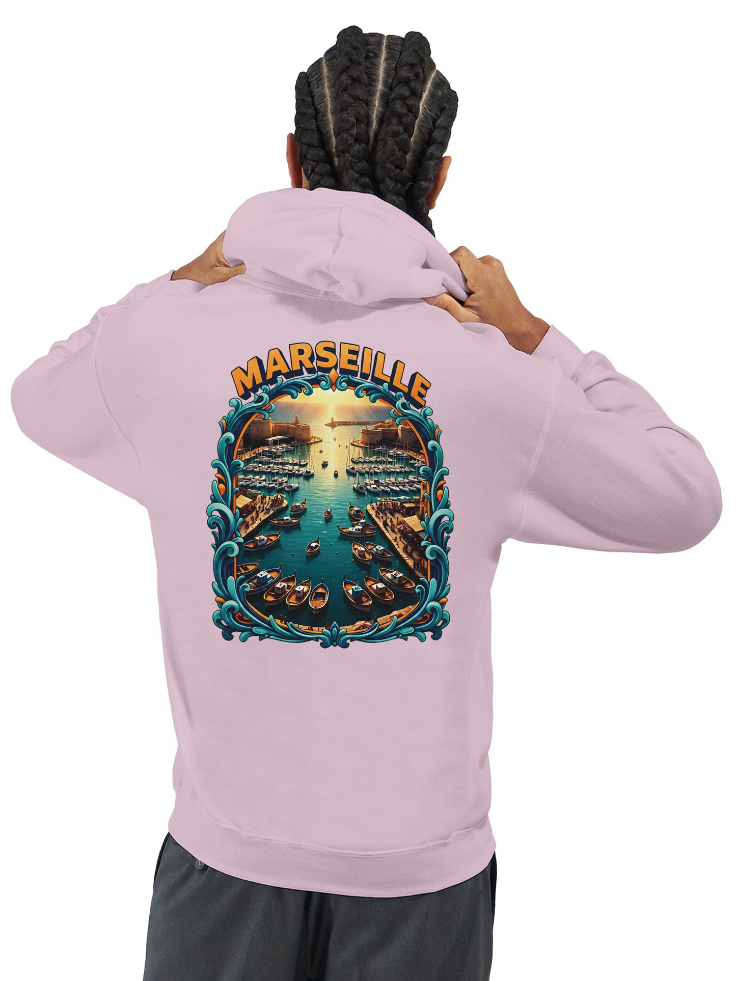 Sweat à capuche unisexe Marseille – Hoodie premium en coton mélangé