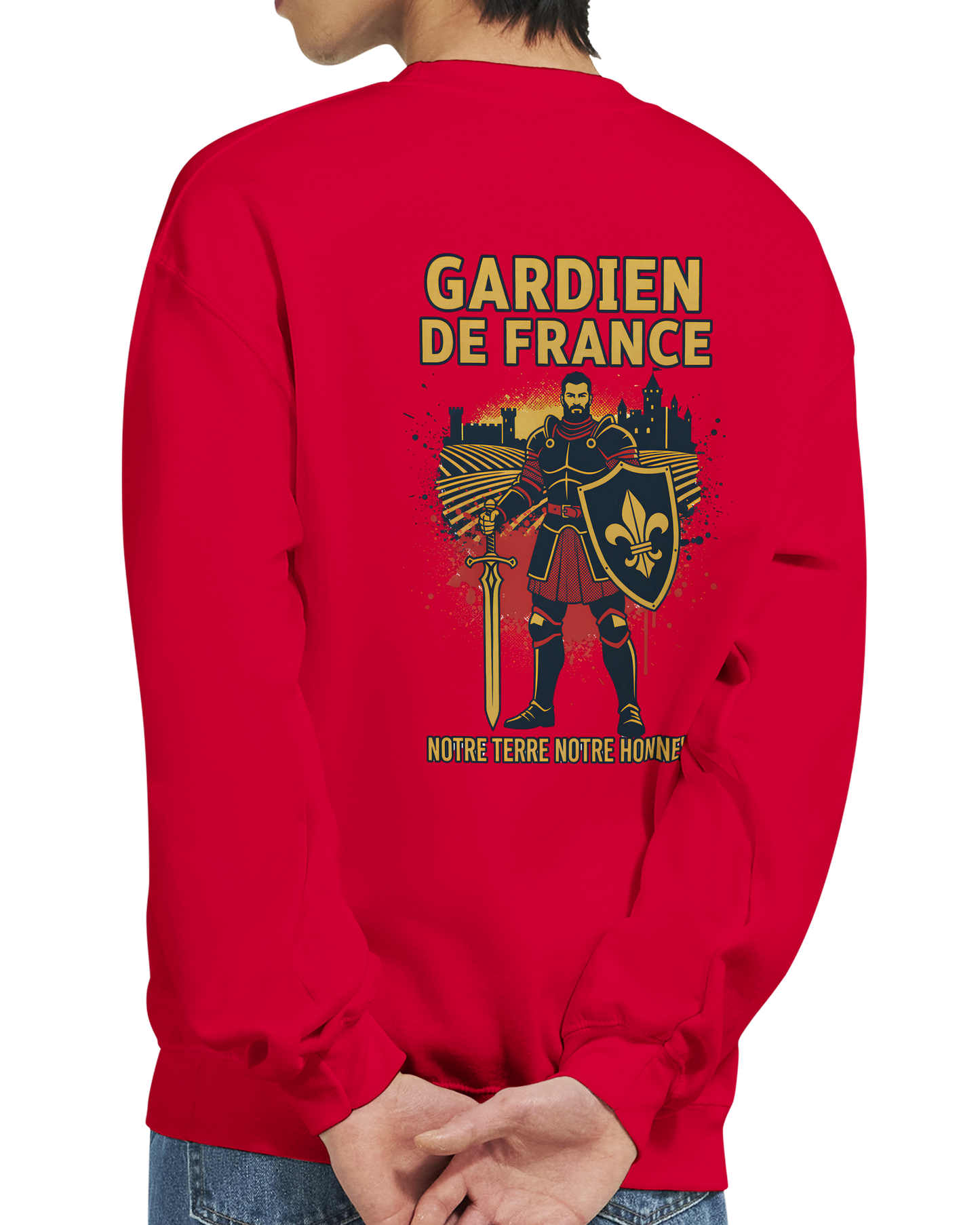Sweat-shirt Homme Gardien de France - Premium French Heritage Apparel