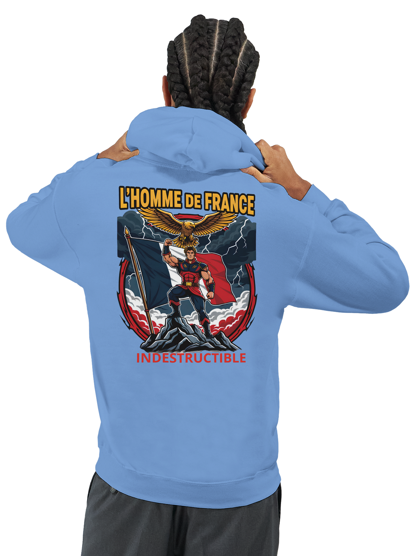 Sweat à Capuche Homme homme de France - Design France - Confort Premium