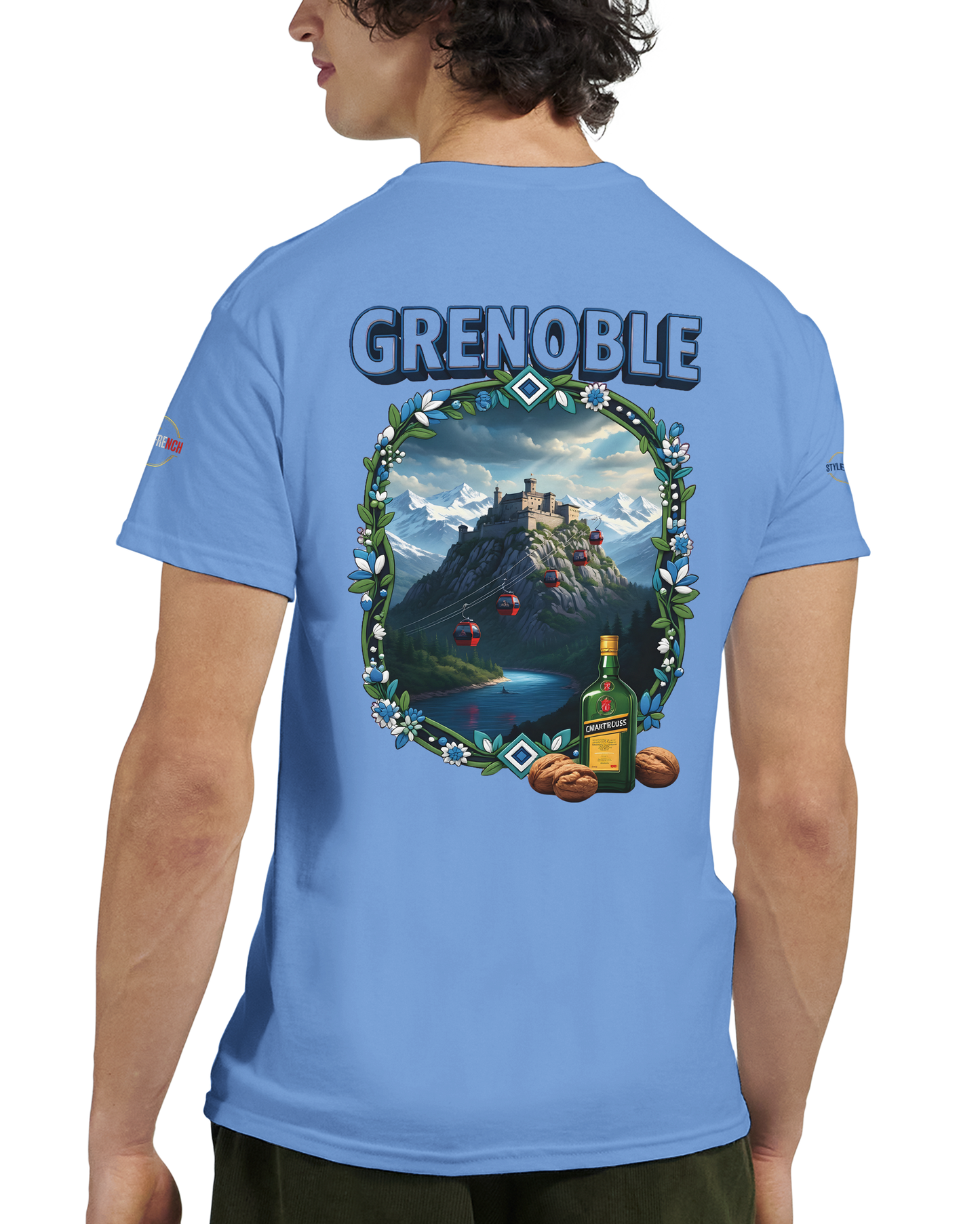 T-shirt Unisexe Grenoble - Ville de France - Coton Premium