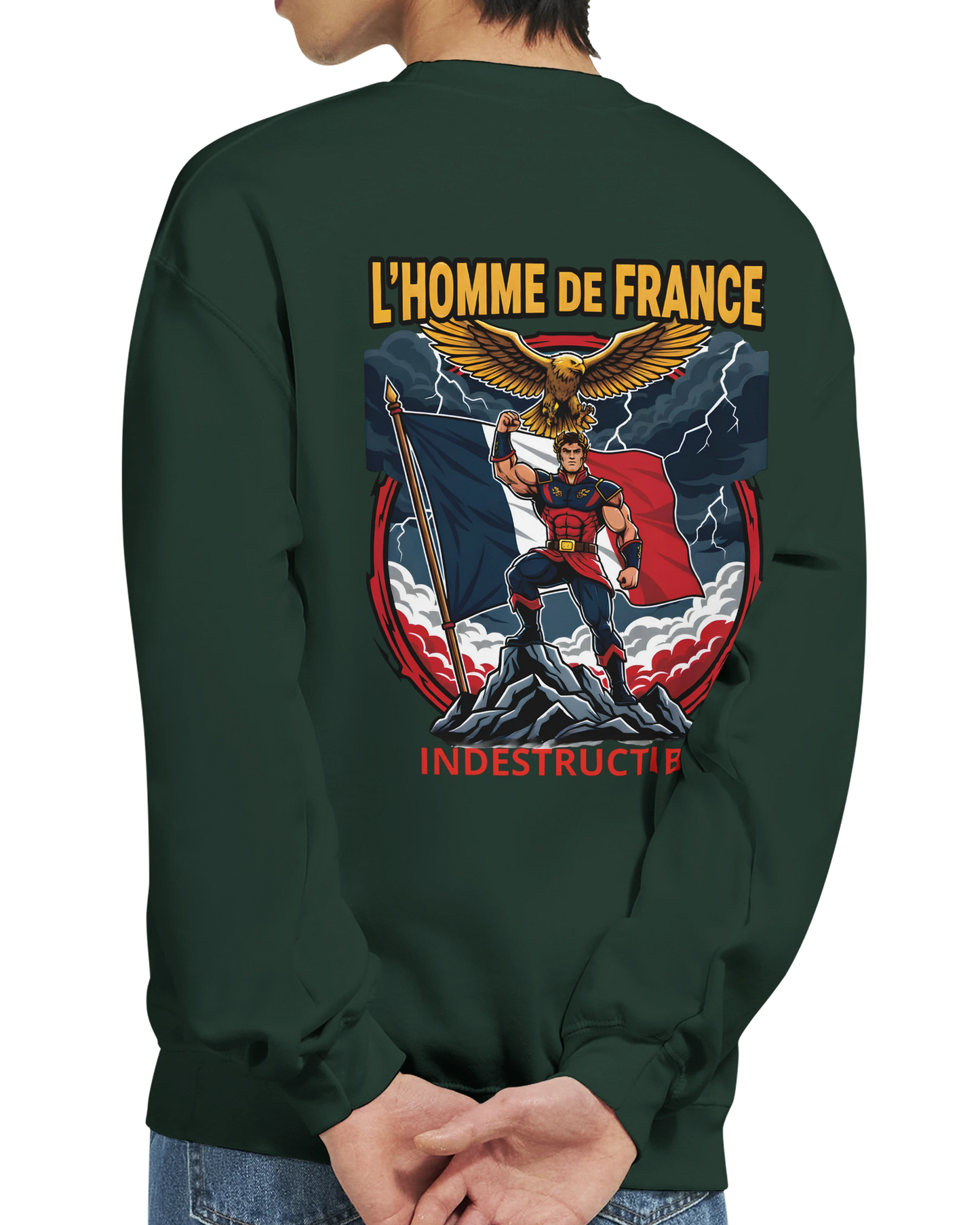 Sweat-shirt Homme France - Premium Cotton Blend Crewneck